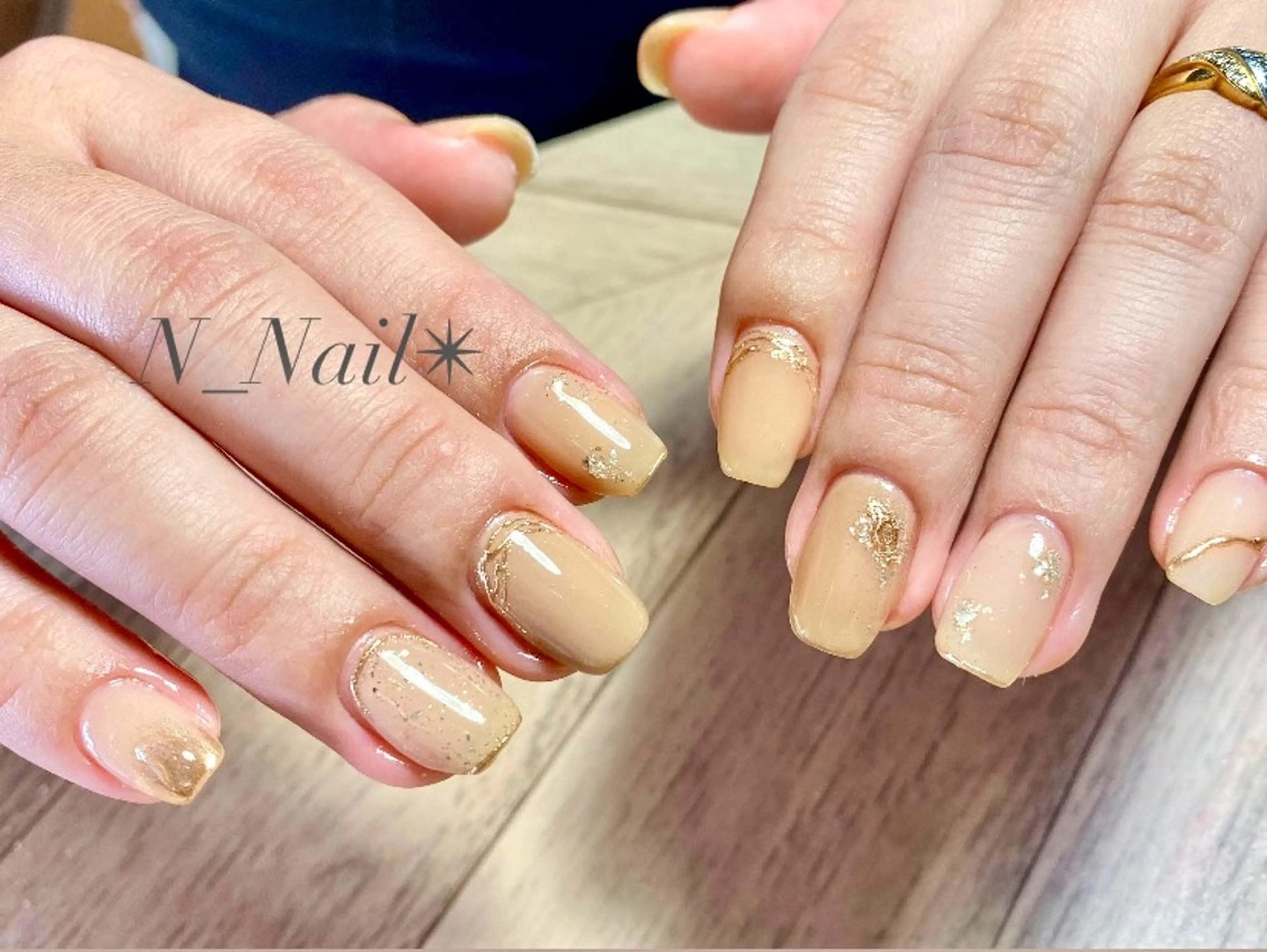 セミロング ハンドネイル Mikami Nanaのネイルデザイン