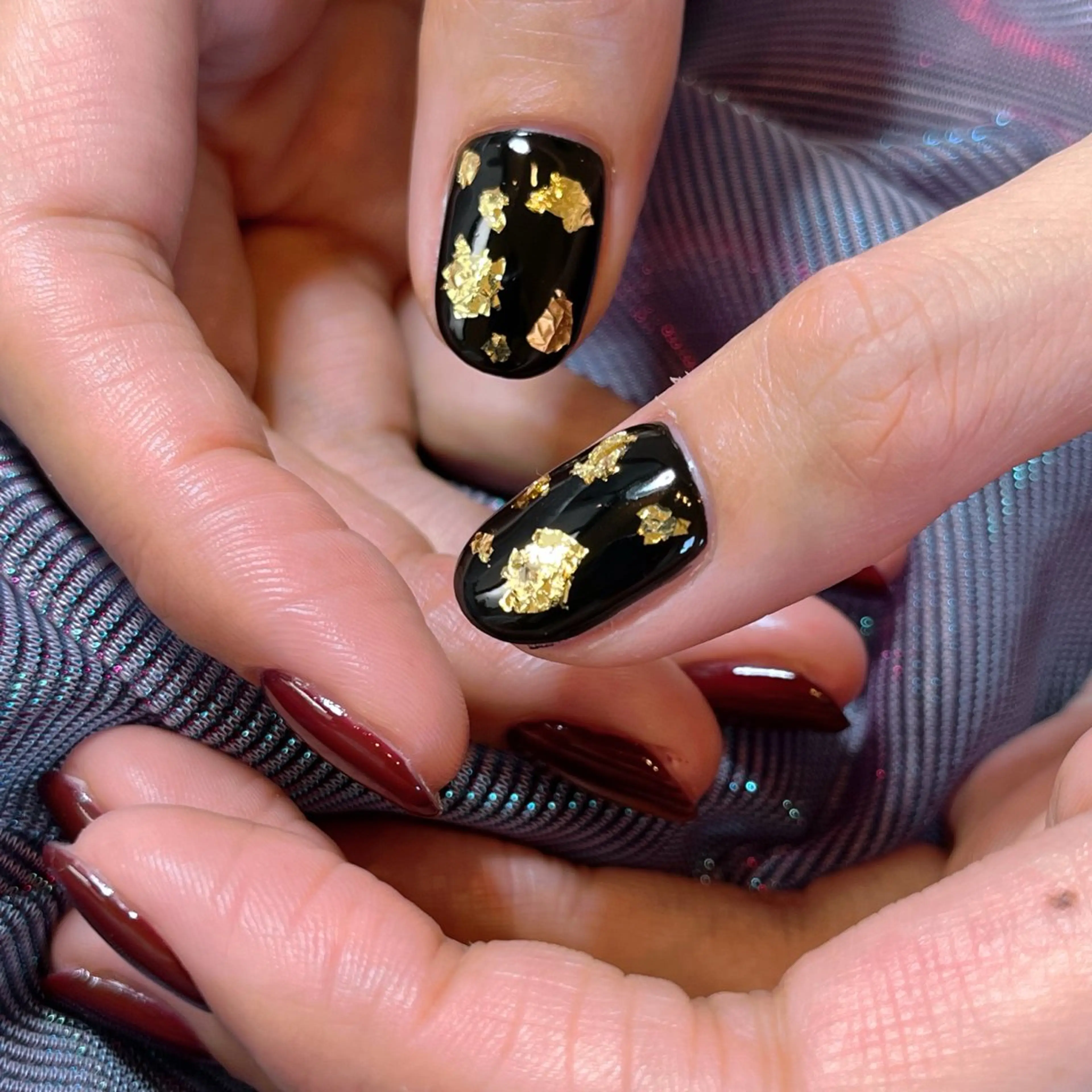 ネイル ボルドー ハンドネイル ruirui.naildesign所属・RUI ☆のネイルデザイン