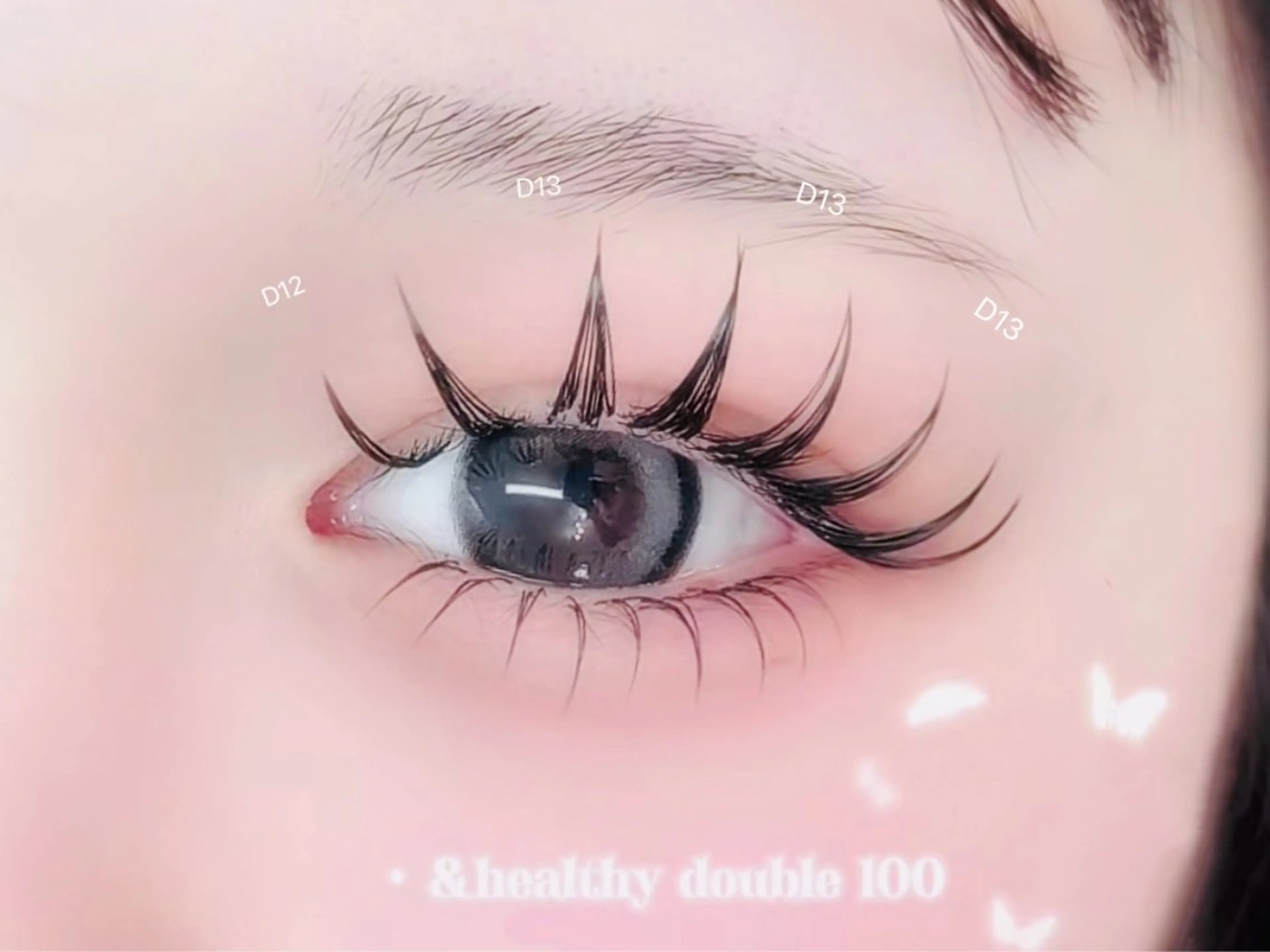 マツエク・マツパ 付け放題 バインドロック 束感まつ毛 フラットラッシュ ナチュラル マツエク YK• マツエクサロンのマツエク・マツパデザイン