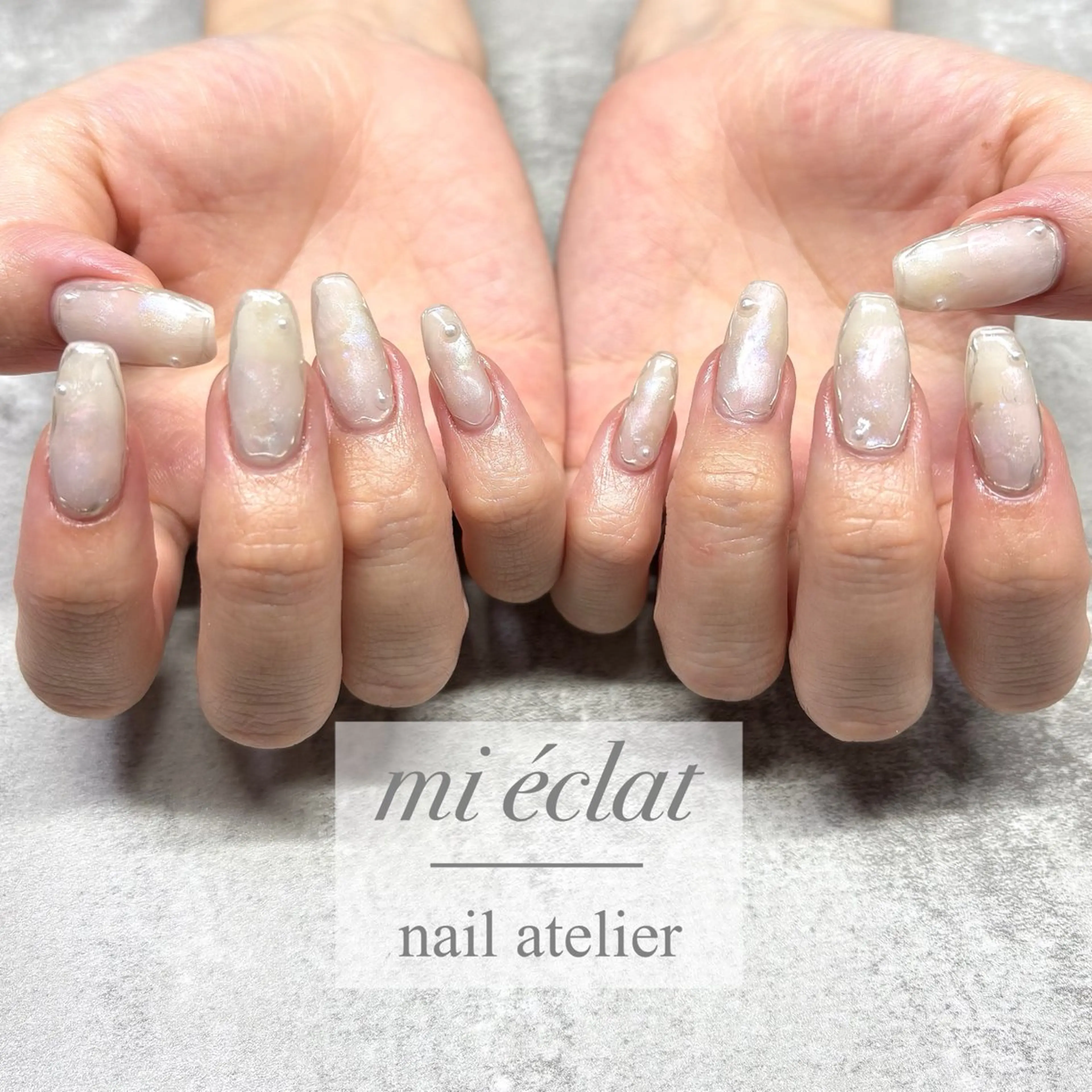 ネイル アートネイル ニュアンスネイル ハンドネイル mi éclat ミ　エクラのネイルデザイン