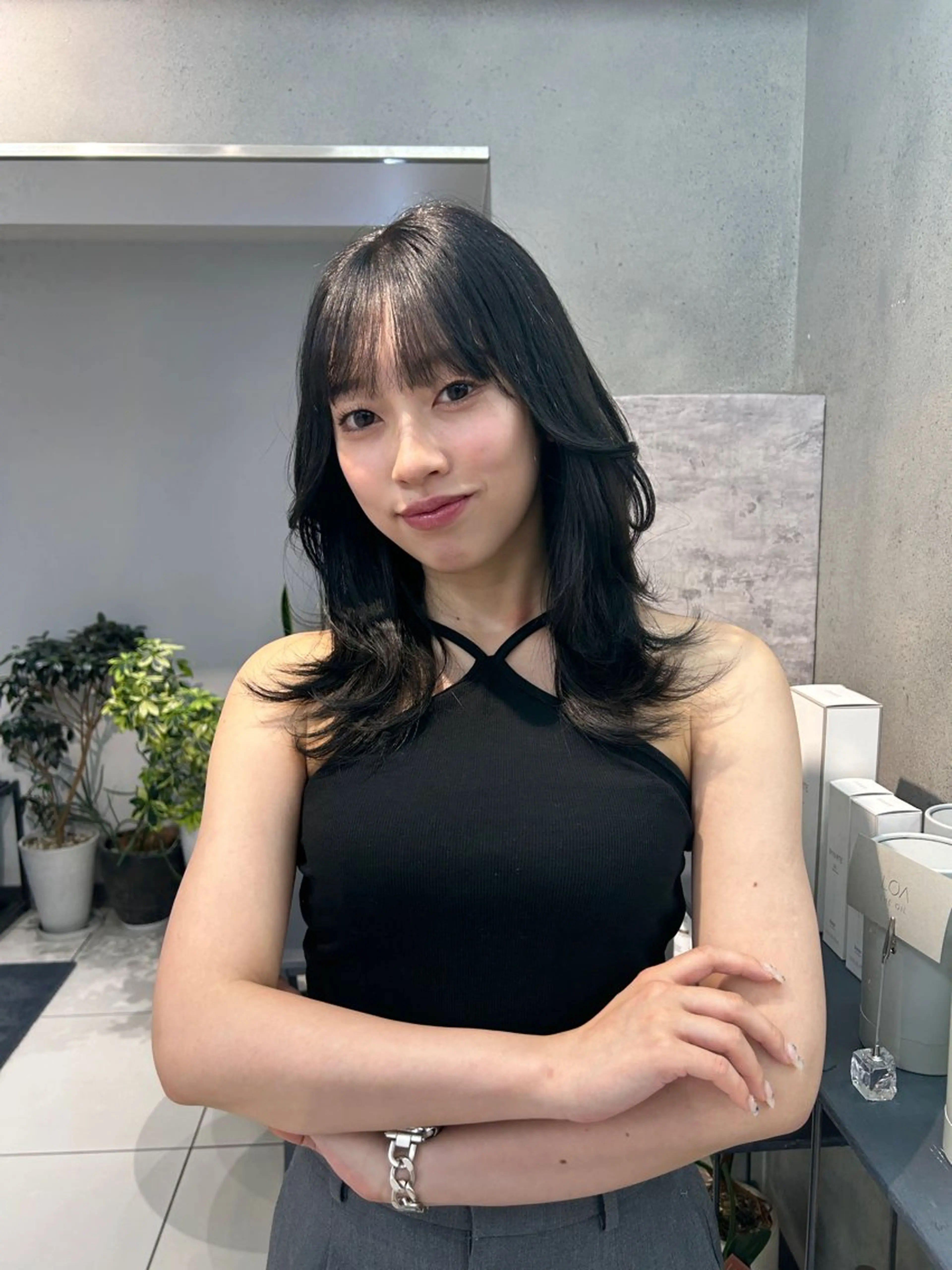 セミロング レイヤー×ツヤカラー 渋谷/kougaのヘアスタイル