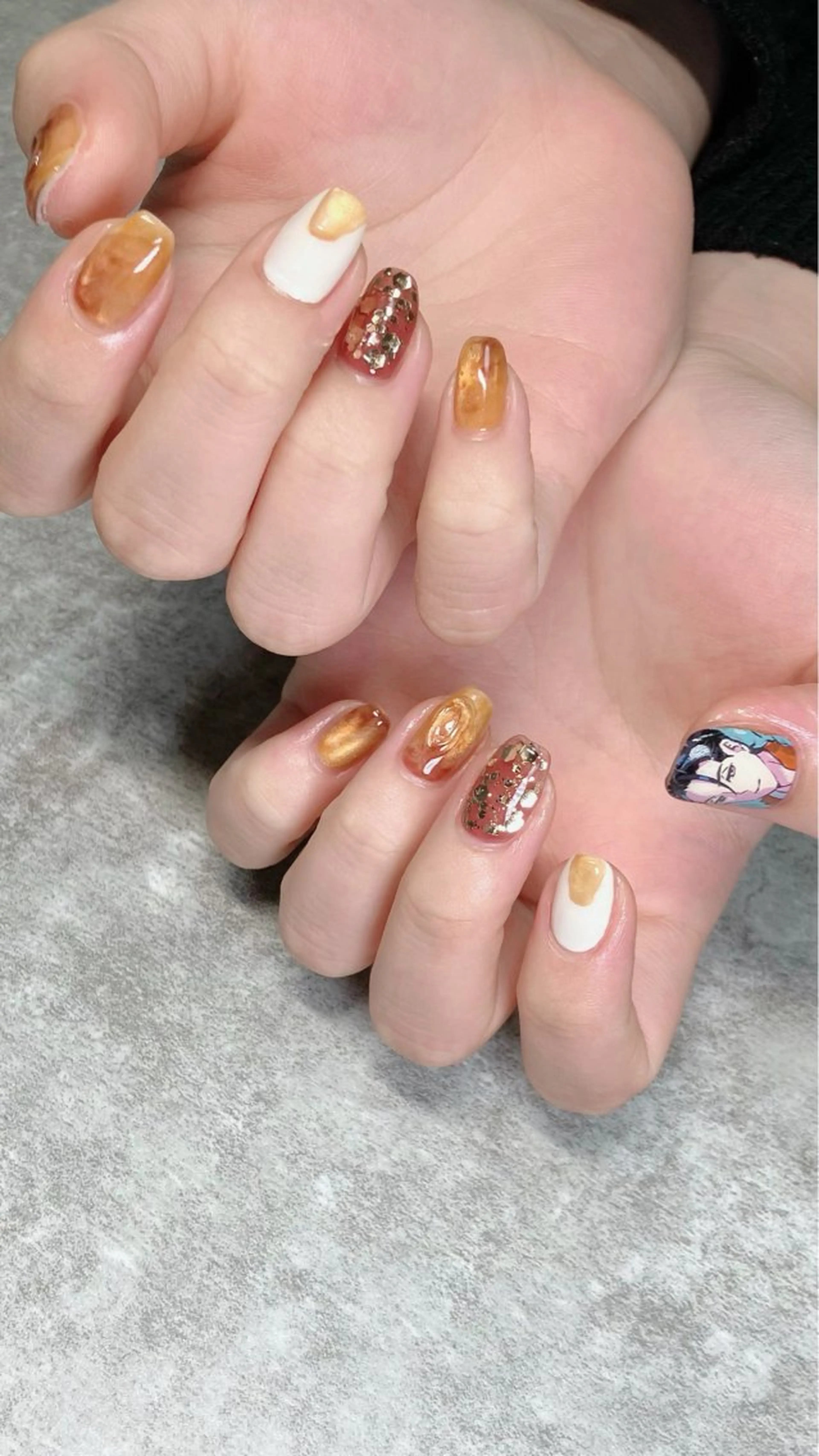 ネイル ハンドネイル ハンドケア haleyume所属・shino🌟 痛ネイルのネイルデザイン