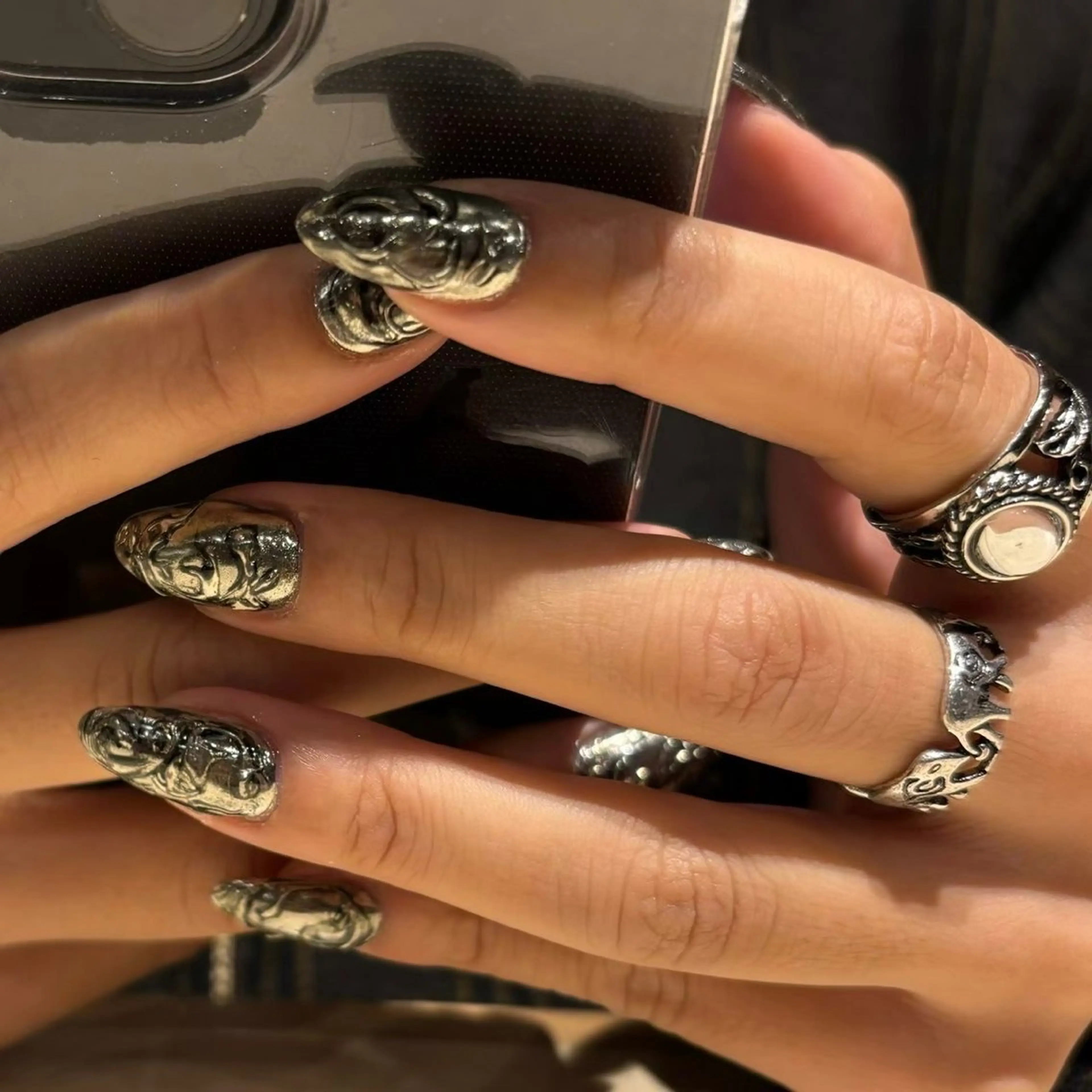 ネイル ハンドネイル フットネイル MITSUKI🪡 海外/個性派/ロングのネイルデザイン