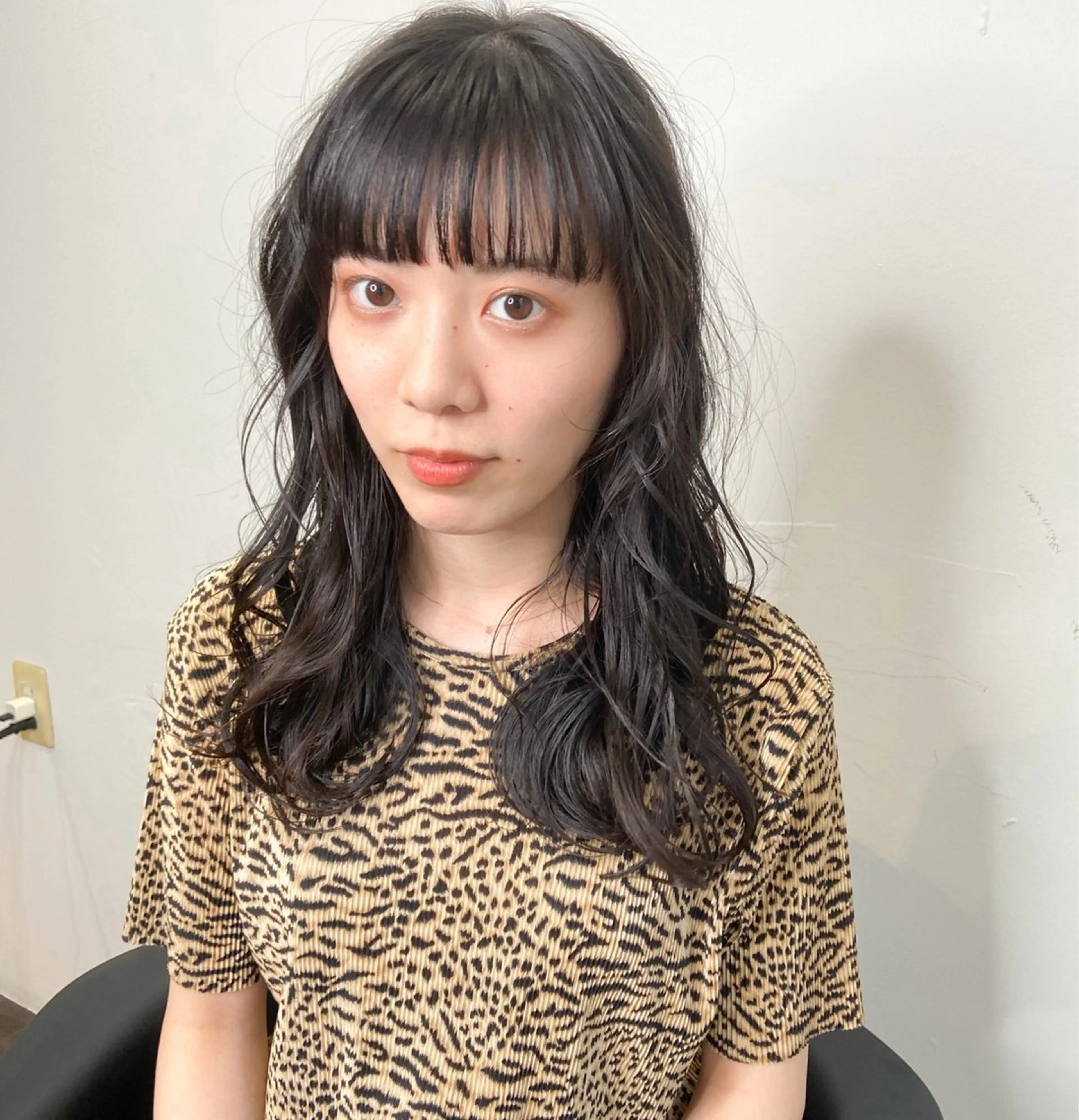 ミディアム カラー パーマ ヘアアレンジ ミディアムレイヤー ブリーチ ブラウンカラー ブリーチなしカラー オレンジ 🌼memoto 東三国店🌼のマツエク・マツパデザイン