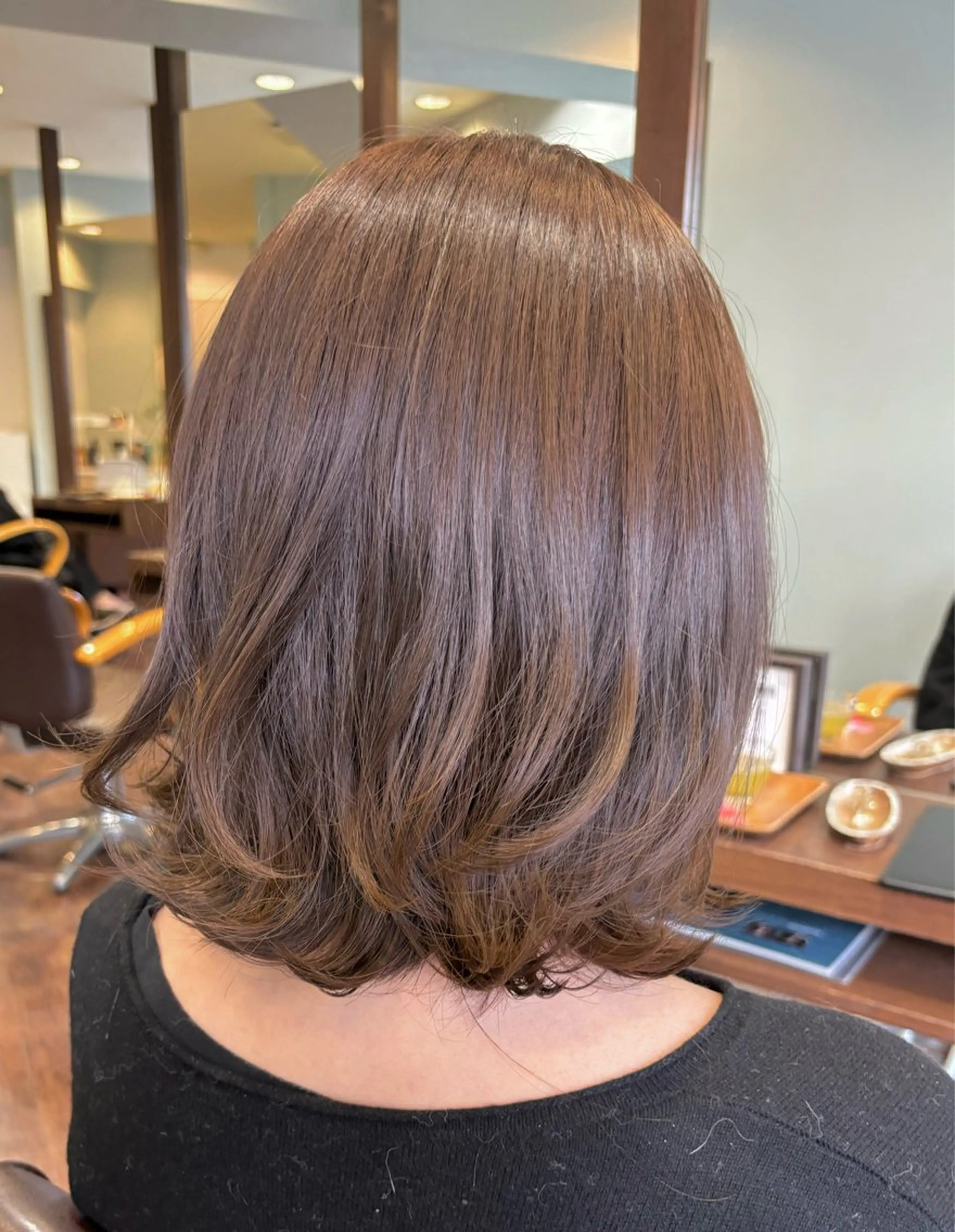 ミディアム yamaguchi kのヘアスタイル