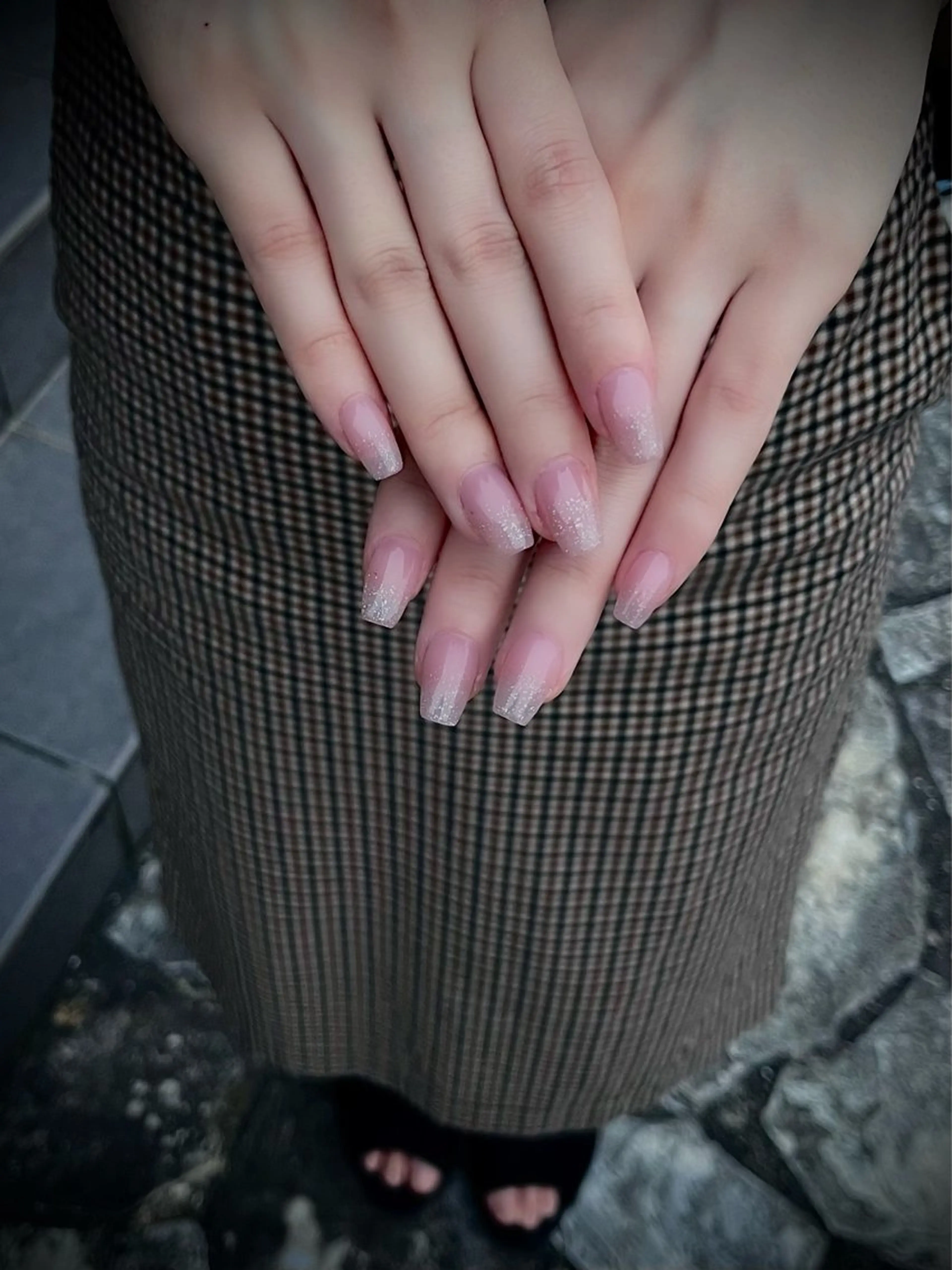 ネイル キラキラネイル マグネットネイル ワンカラーネイル スカルプネイル ワンホンネイル nine.🦋 YUKOのネイルデザイン