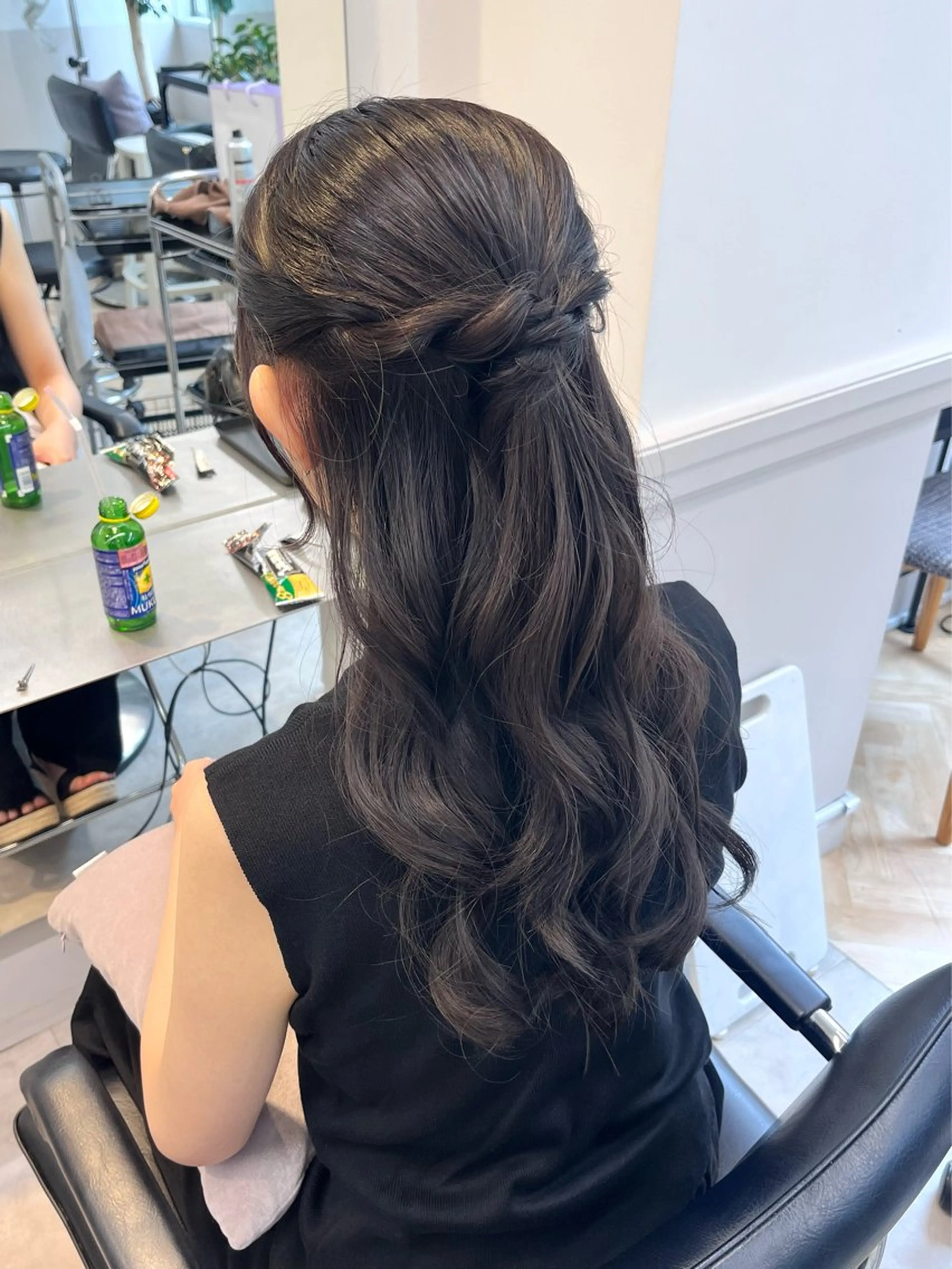 💐 透明感カラー ＋ ヘアセット ＋前髪カット(顔まわり込)の写真