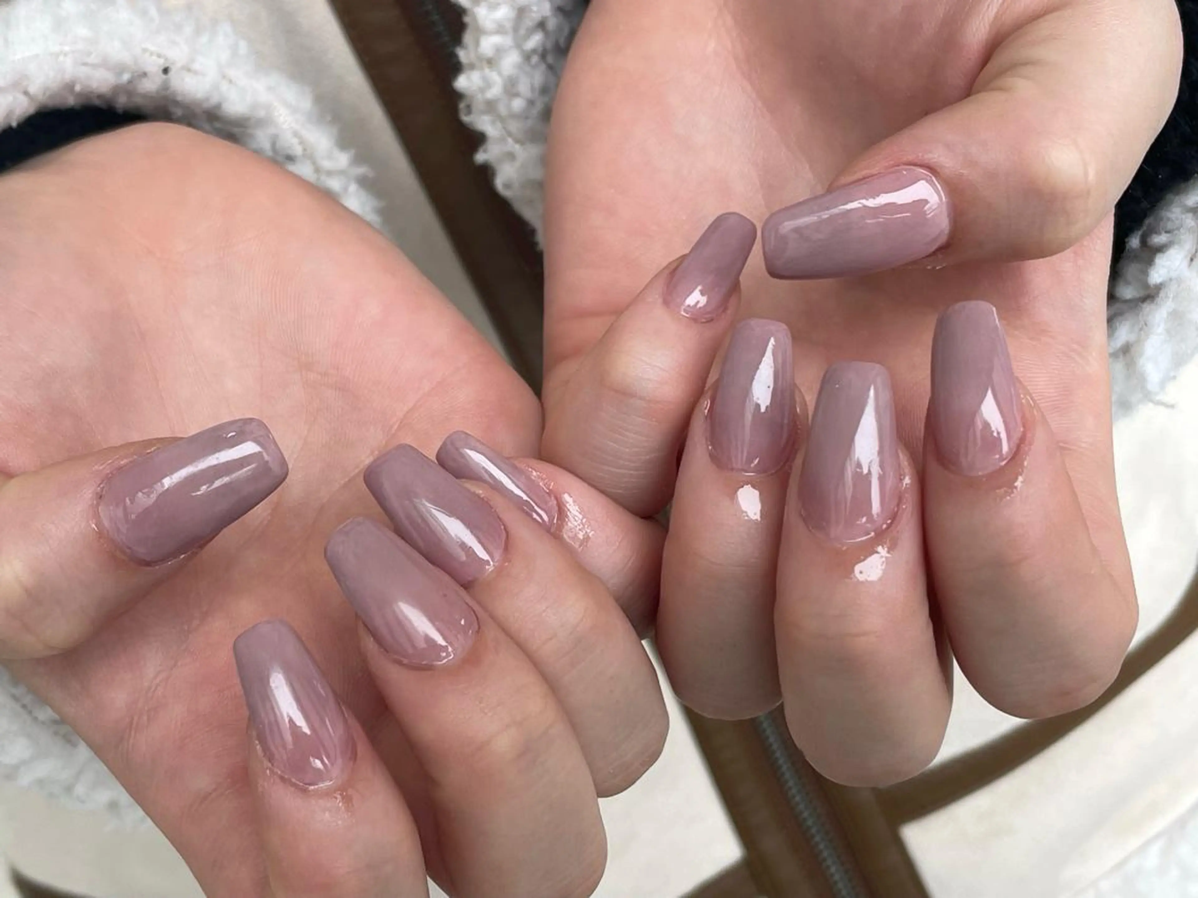 セミロング ネイル スカルプネイル m kaori𓃟のネイルデザイン