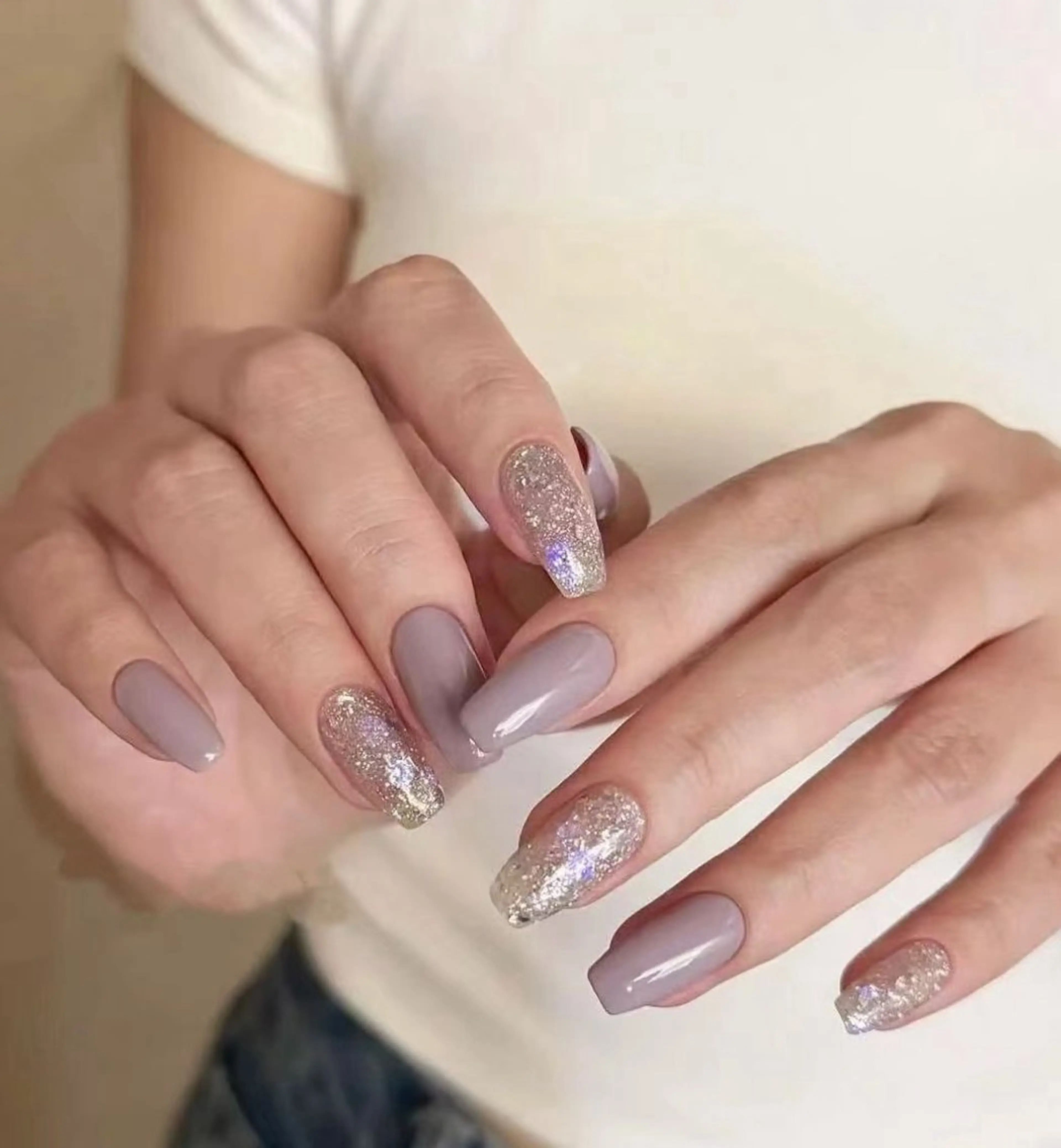 ネイル オーロラネイル フラワーネイル フットネイル フレンチネイル ジェルネイル ハンドネイル BabyYouMi nailのネイルデザイン