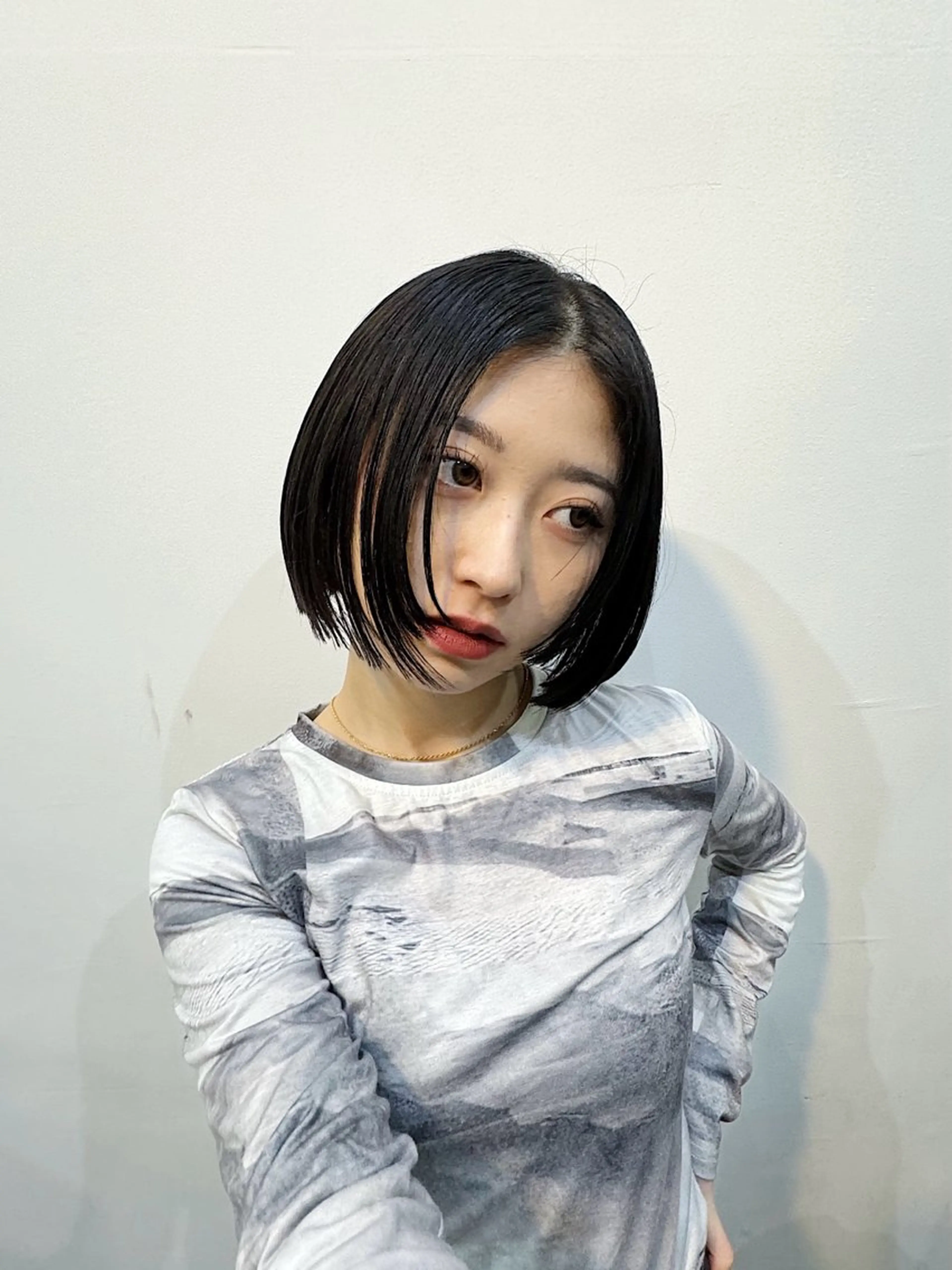 ミディアム カラー 山中 束真のヘアスタイル