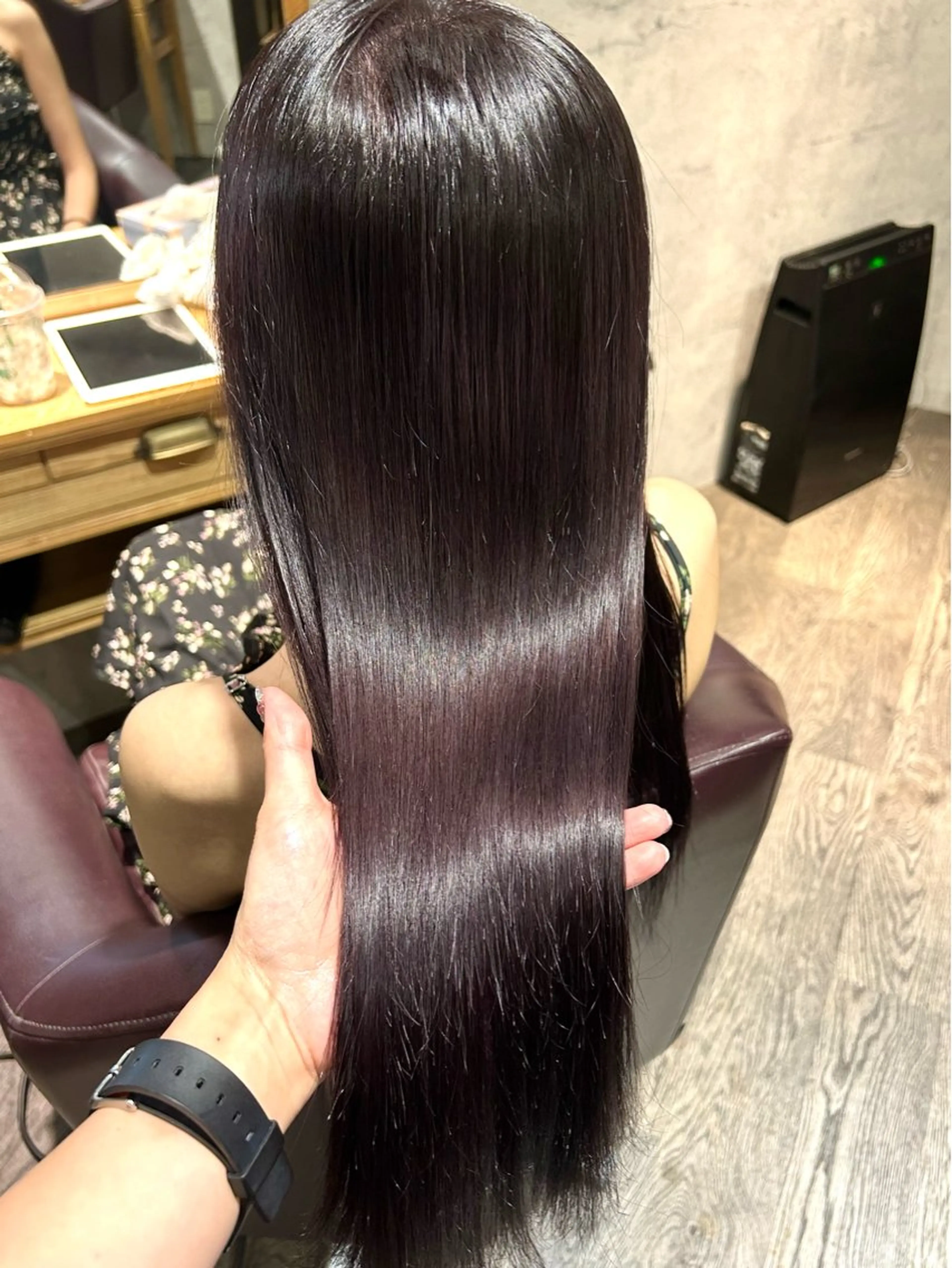 セミロング カラー ディープラベンダー ラベンダーカラー ヘアカラー トリートメント パーソナルカラー 診断🍀マリンのヘアスタイル