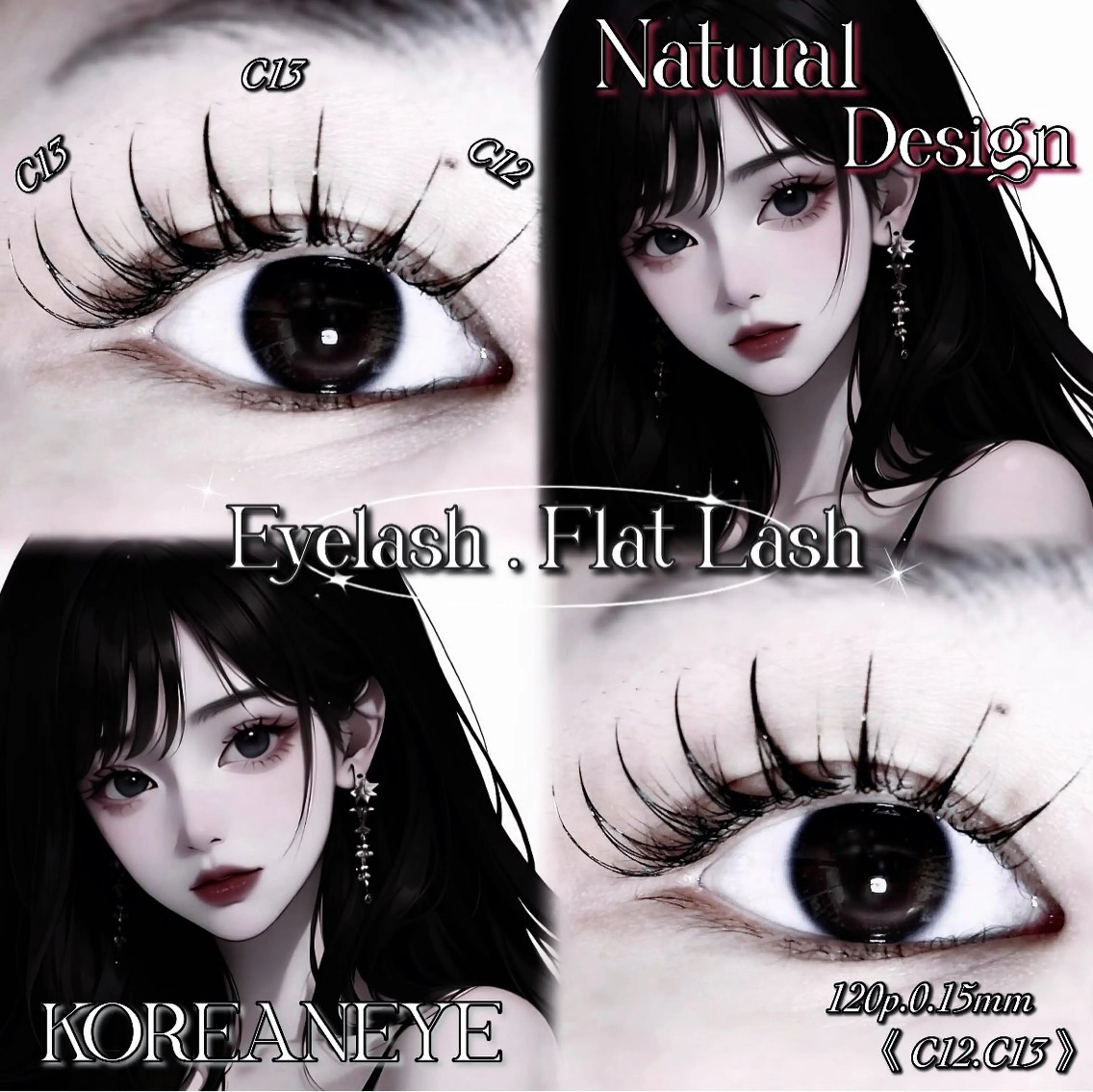 マツエク・マツパ memelu . RIJU 🩶のマツエク・マツパデザイン