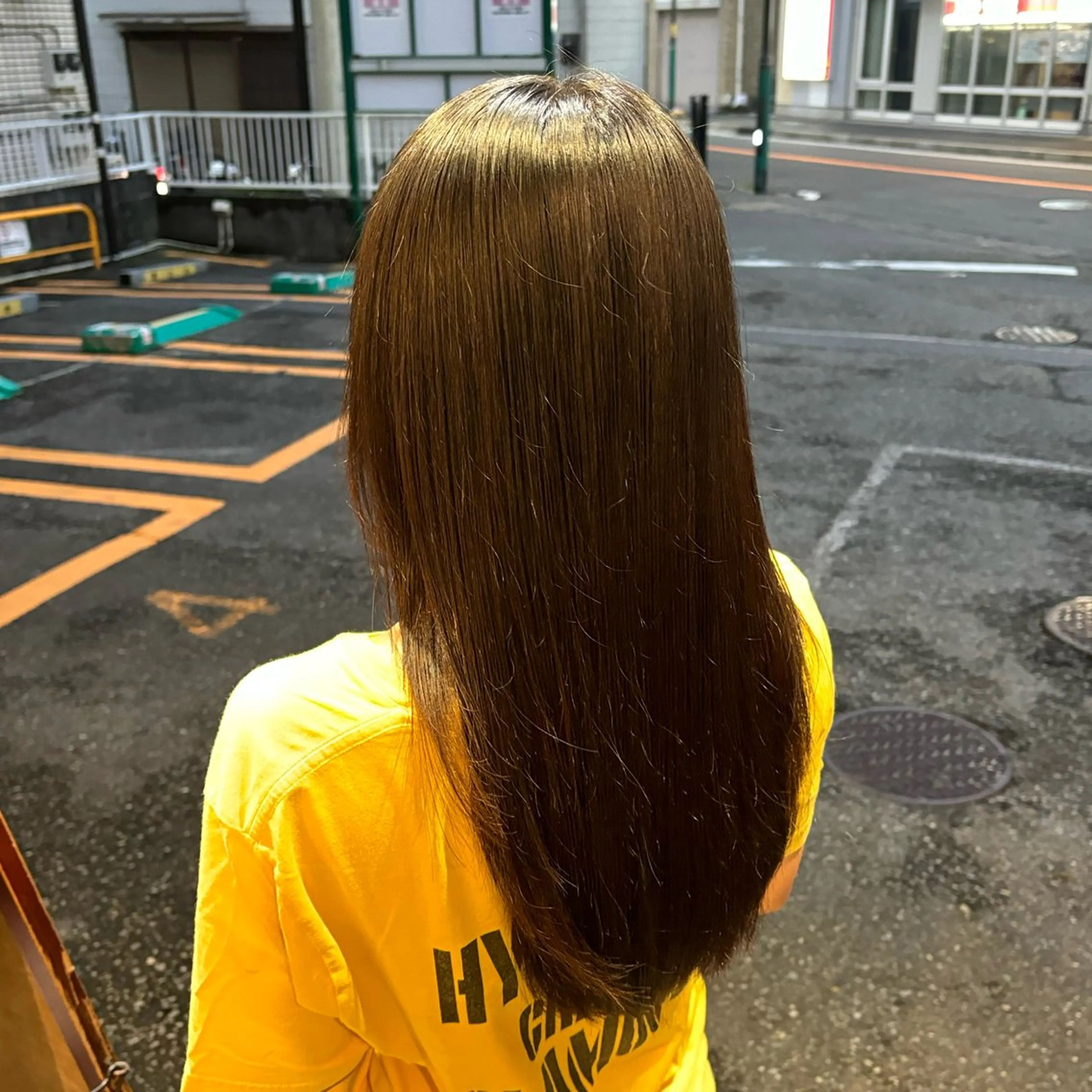 ロング トリートメント 酸熱トリートメント 🎀ハイトーン/ 艶カラー/夕月🎀のヘアスタイル