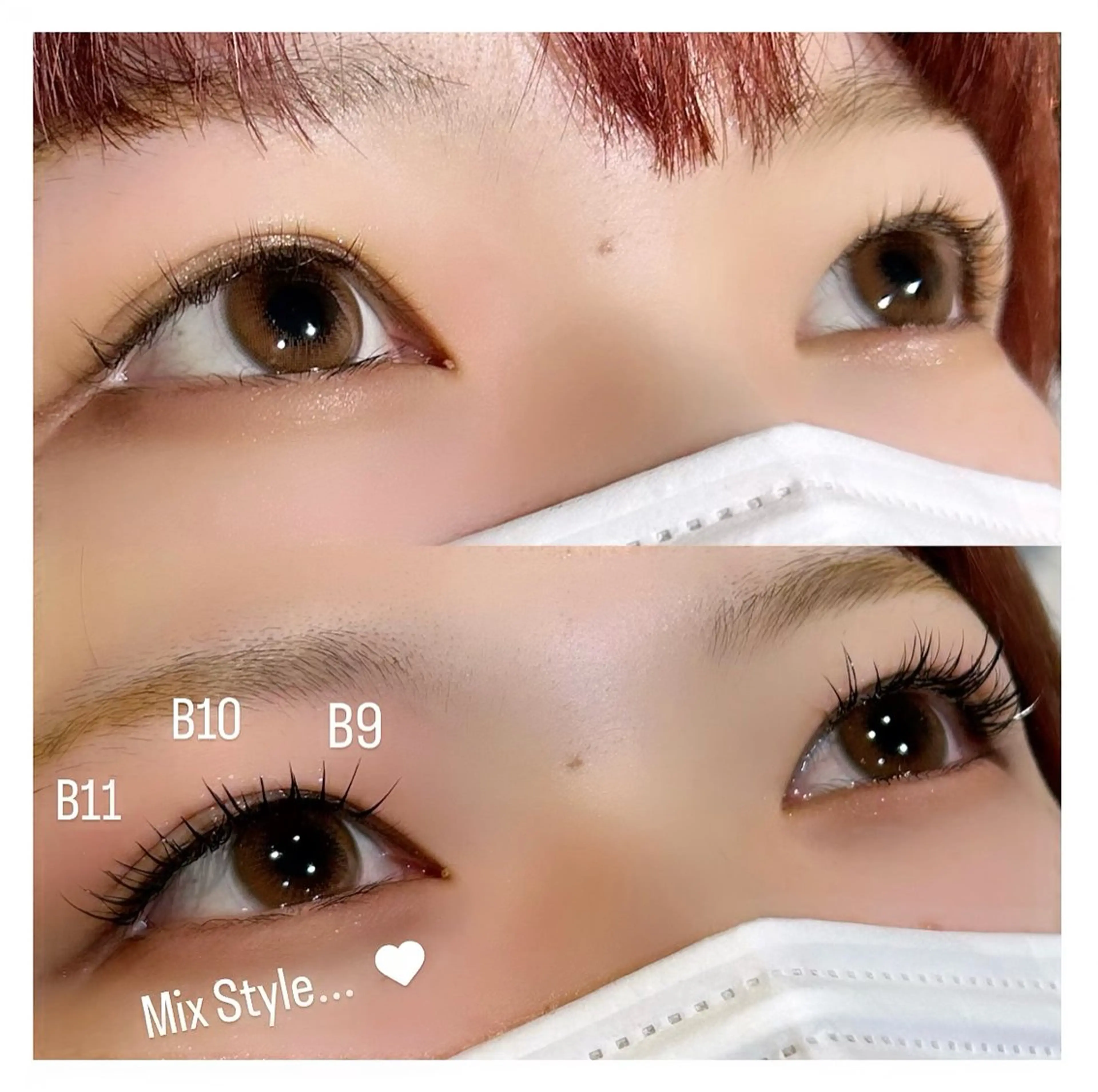 マツエク・マツパ Bカール 🩷ྀི中村 ほのか🧸🌷のマツエク・マツパデザイン