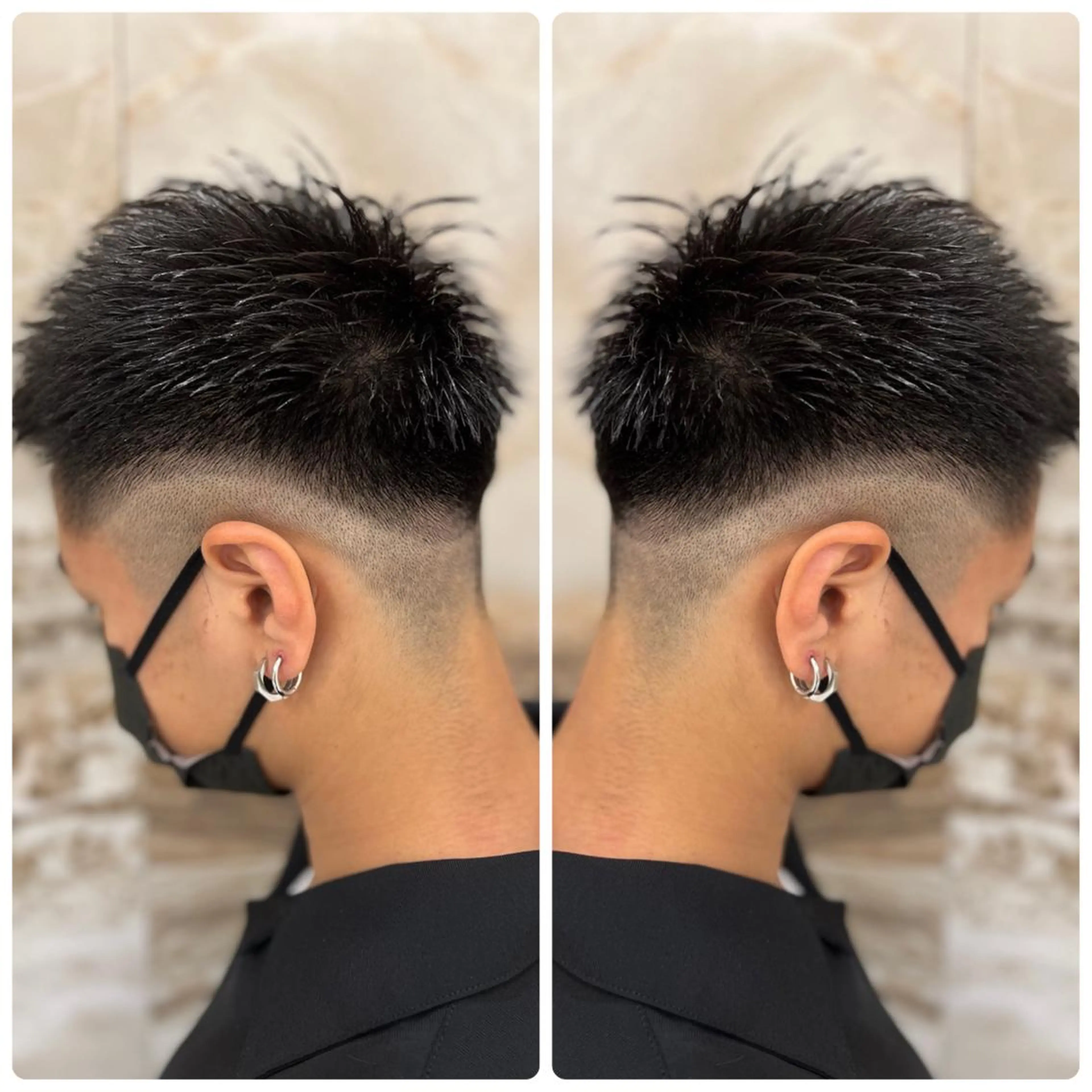 ショート メンズ フェードカット スキンフェード カット パーマ トリートメント 小山内 龍一郎 店長のヘアスタイル