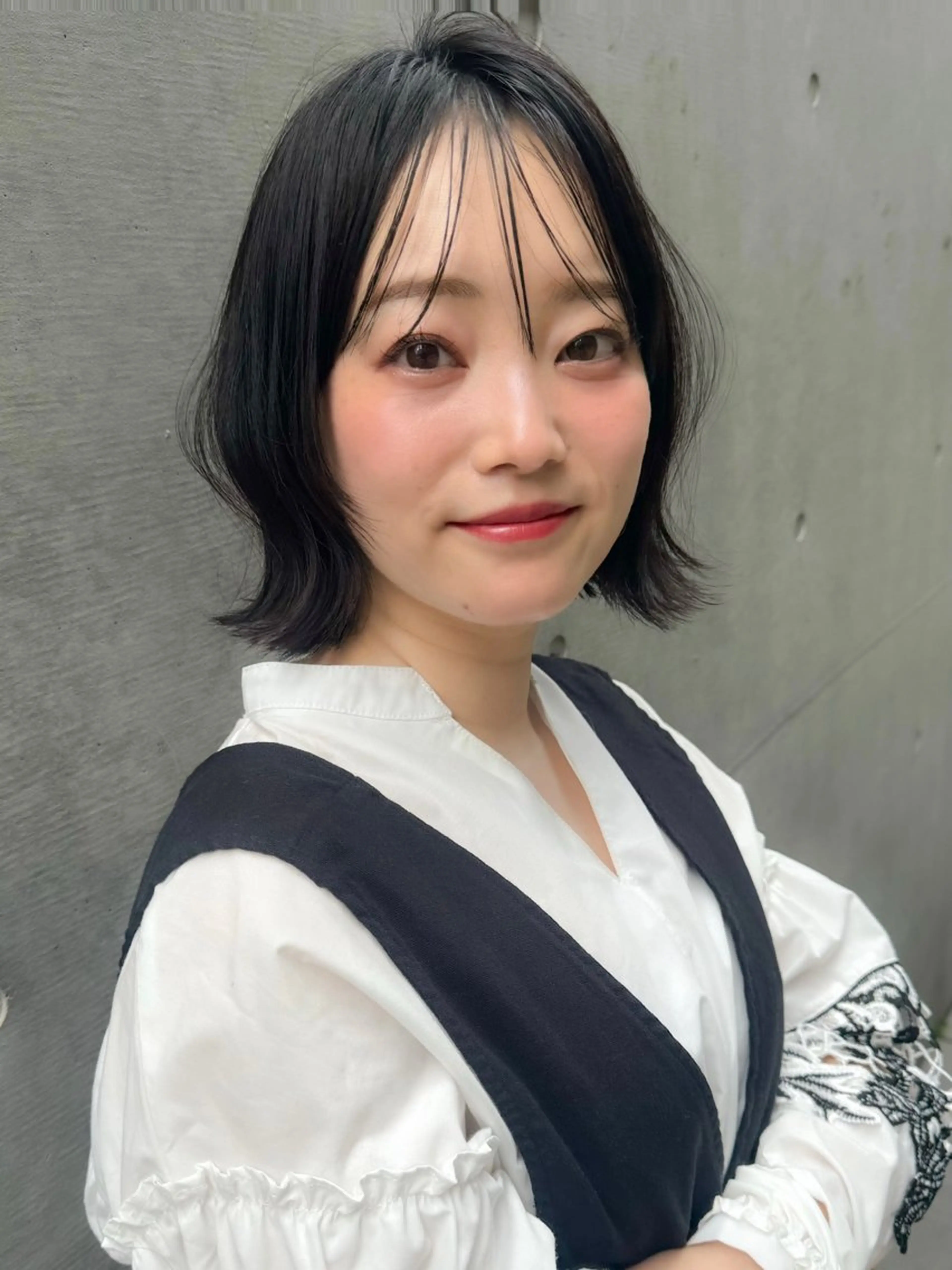 ショート くびれヘア シースルーバング カット ヘアカラー トリートメント ボブ/髪質改善/ 艶髪❣️前髪/Noaのヘアスタイル