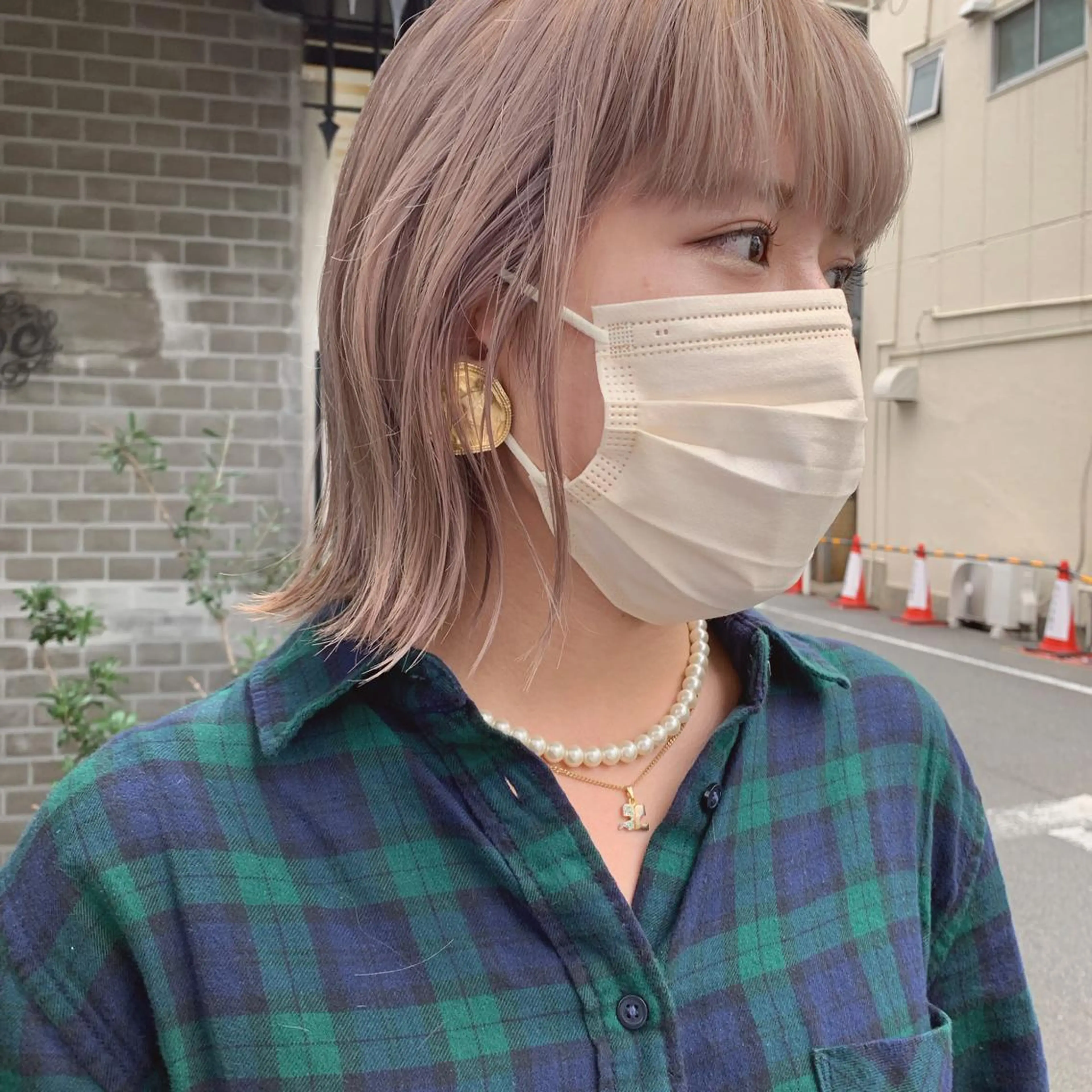 ミディアム カラー ハッシュカット カシマハヤトのヘアスタイル