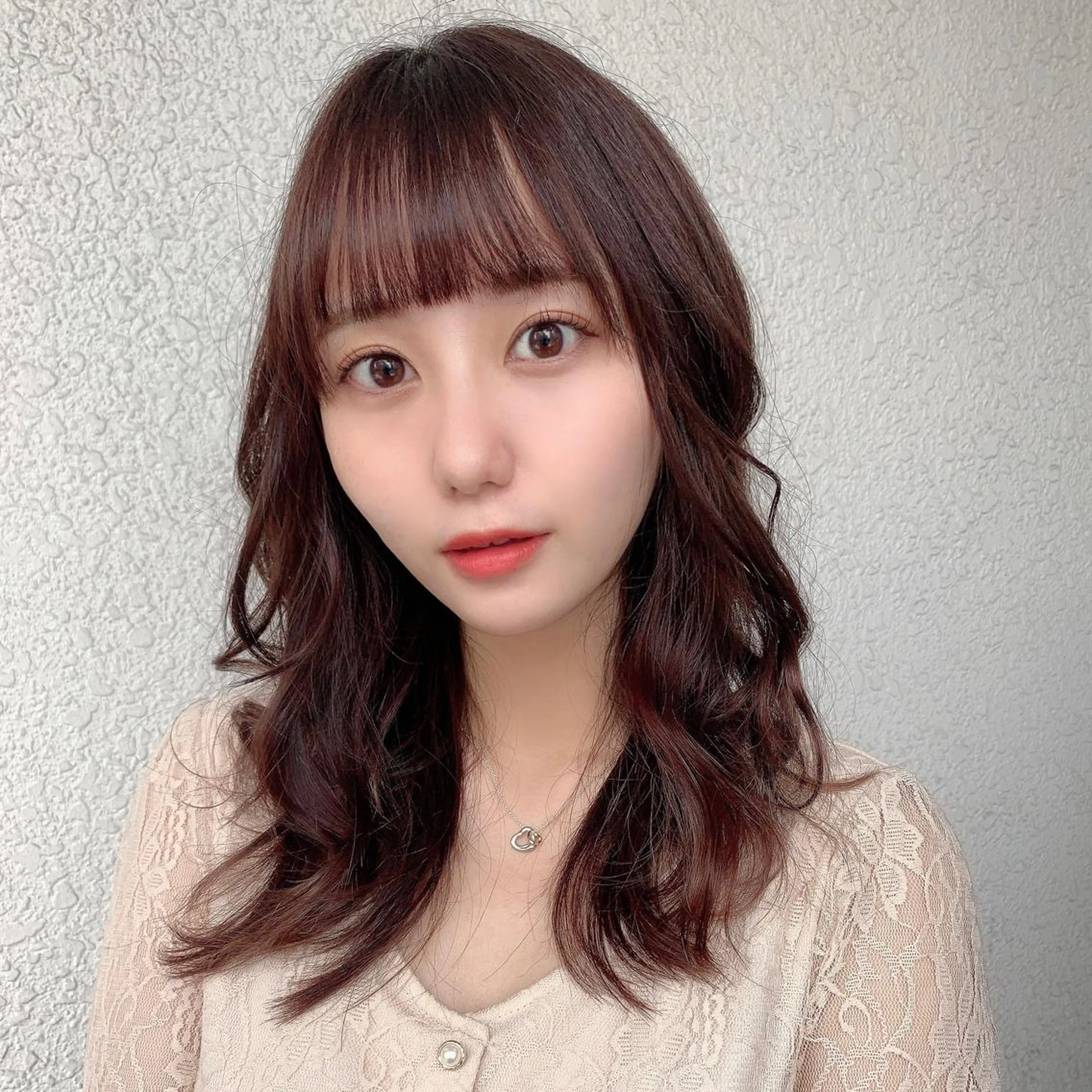 セミロング カラー ✨️美髪矯正×似合わ せ艶カラー✨藤田透のヘアスタイル