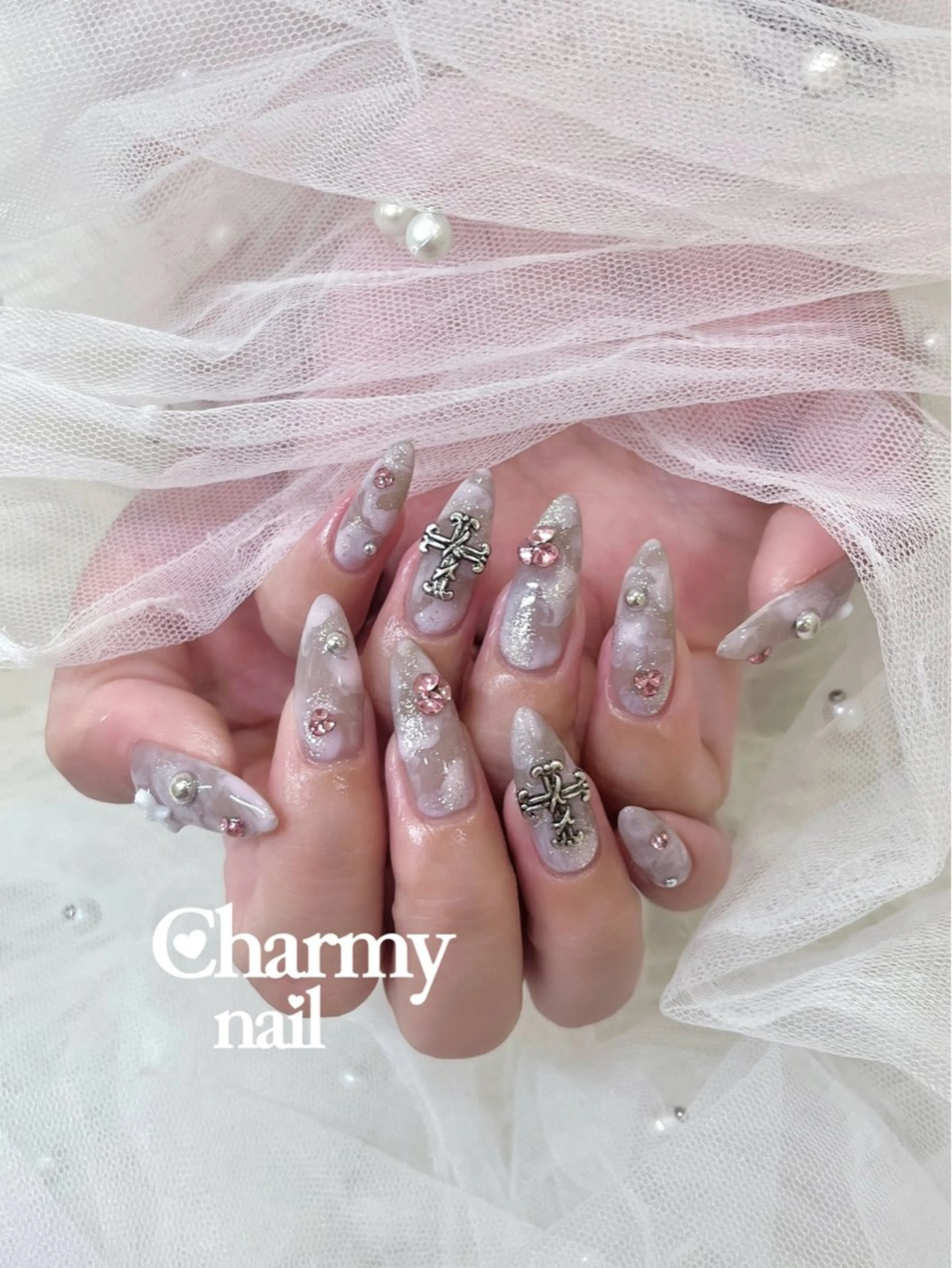 ネイル ハンドネイル ハンドケア Charmy nail(シェアサロン La Chou Chou内)所属・Charmynail miyu♡のネイルデザイン