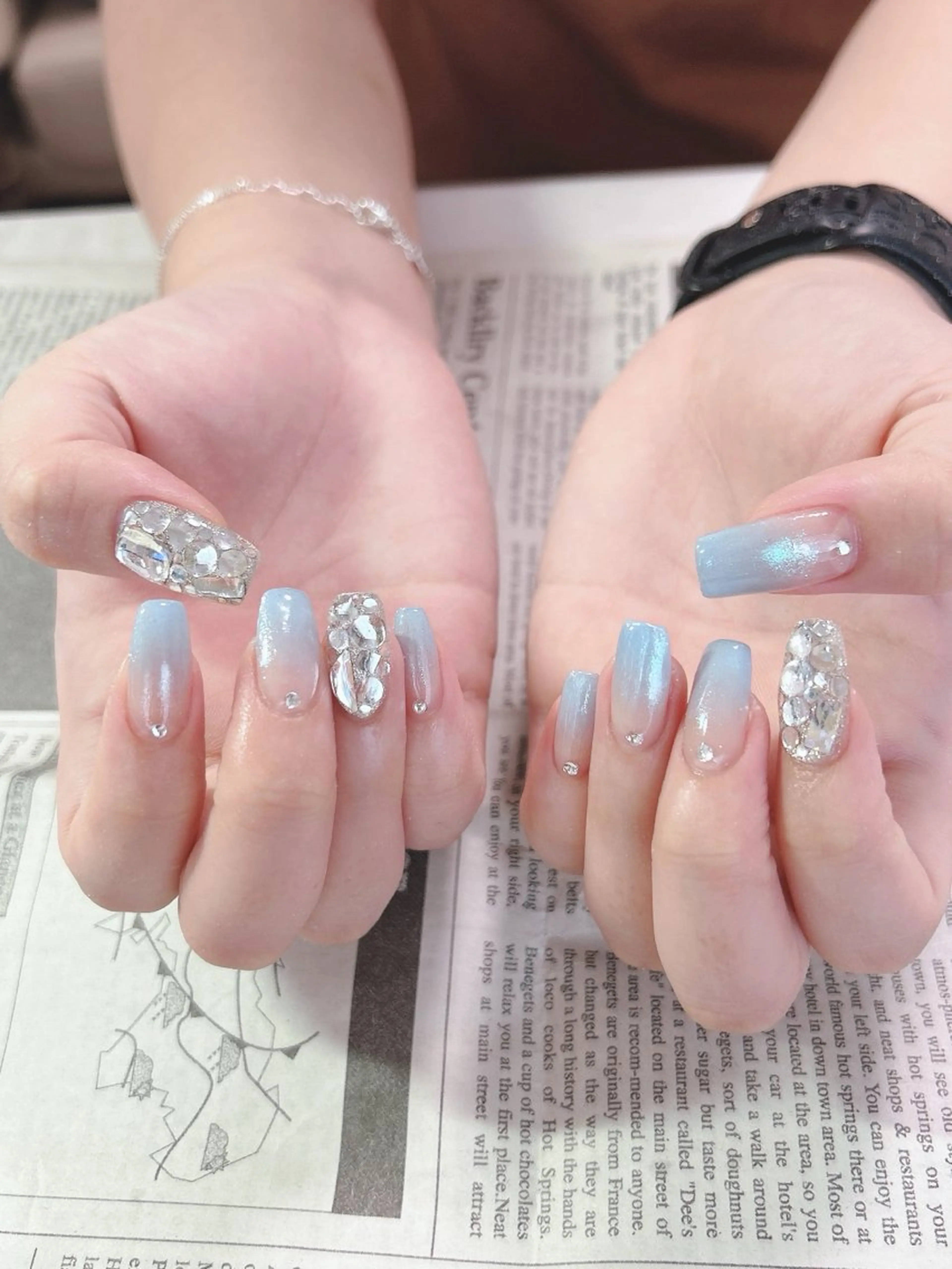 ネイル ストーンネイル ハンドネイル ハンドケア 森山 舞のネイルデザイン