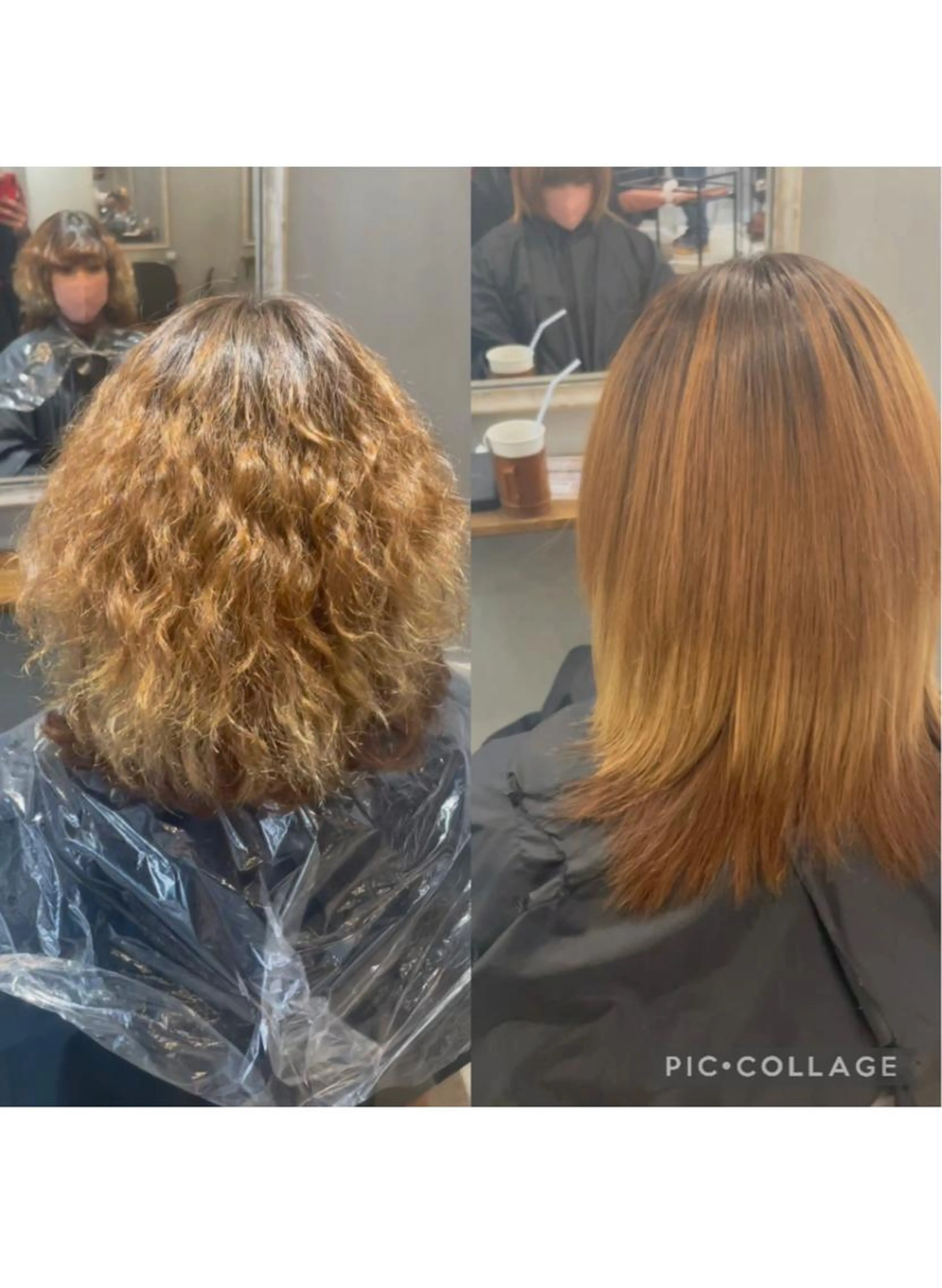 髪質改善✨酸性ストレート、ビビり毛直し、ブリーチ毛でもサラサラにの写真