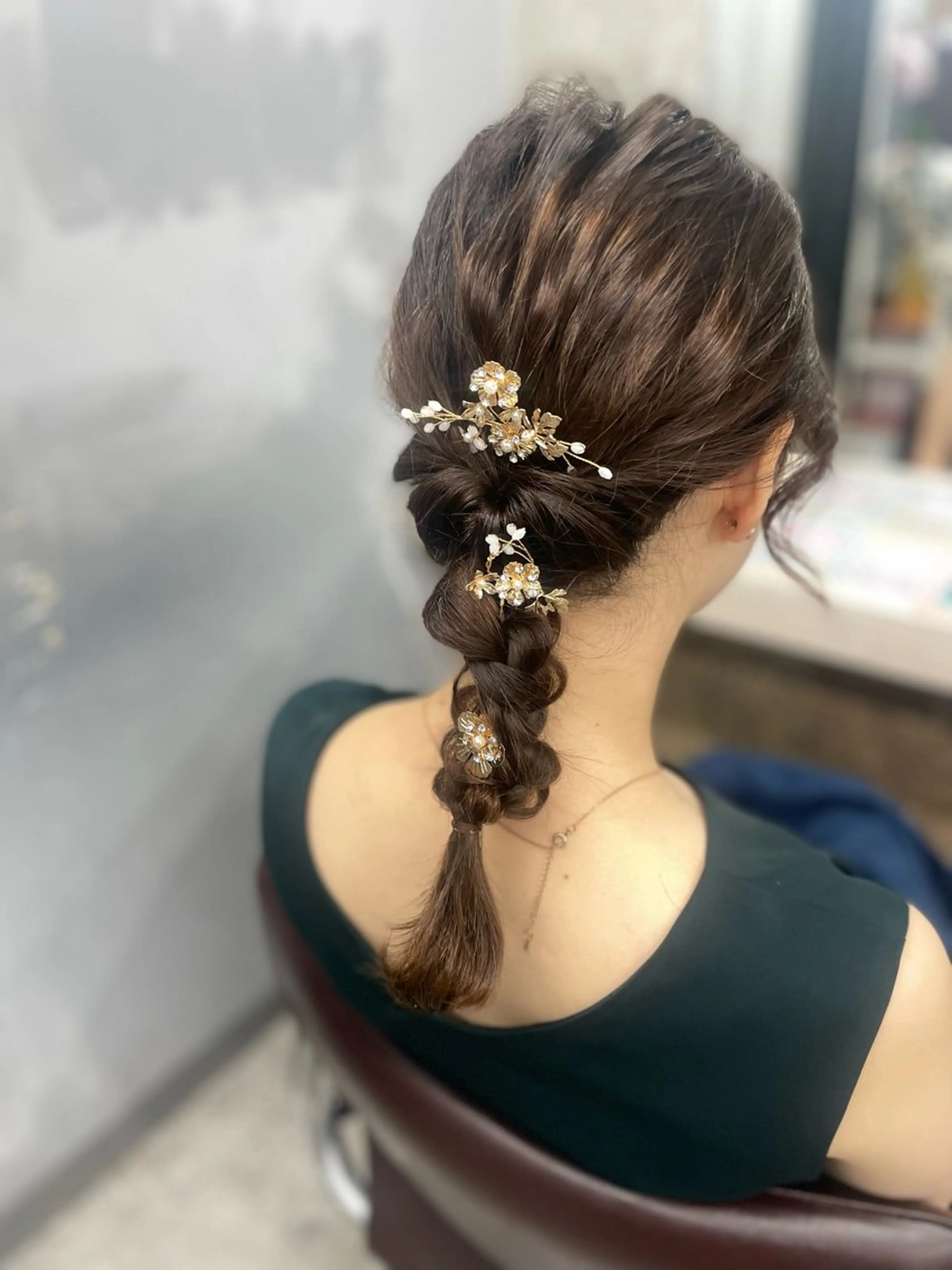 セミロング ヘアセット 🌟髪質改善ケアカラ ー美髪縮毛矯正y🌟のヘアスタイル