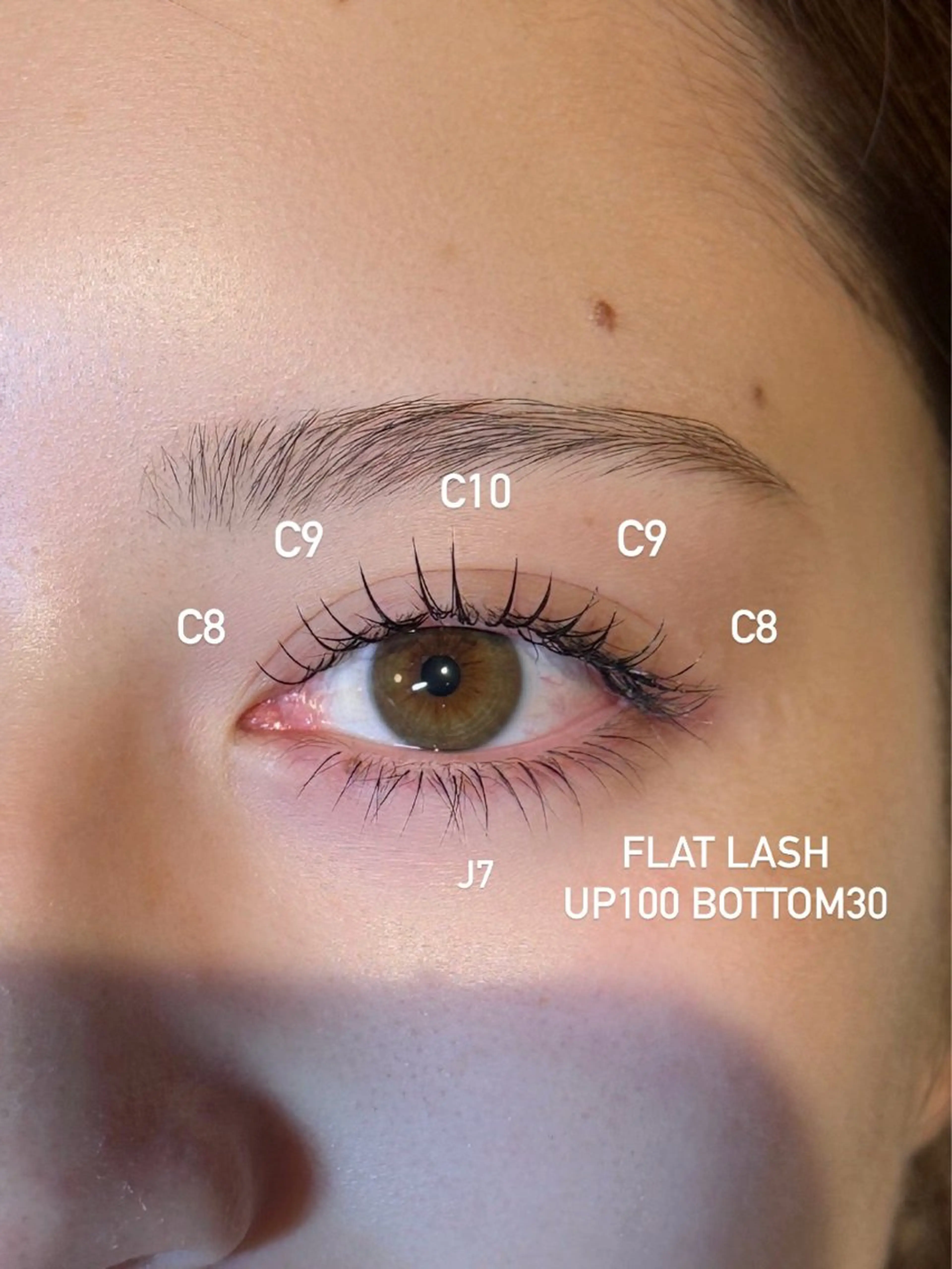 【🩵flat lash上下menu🩵】上100本&下30本　束感仕上げ🫧の写真