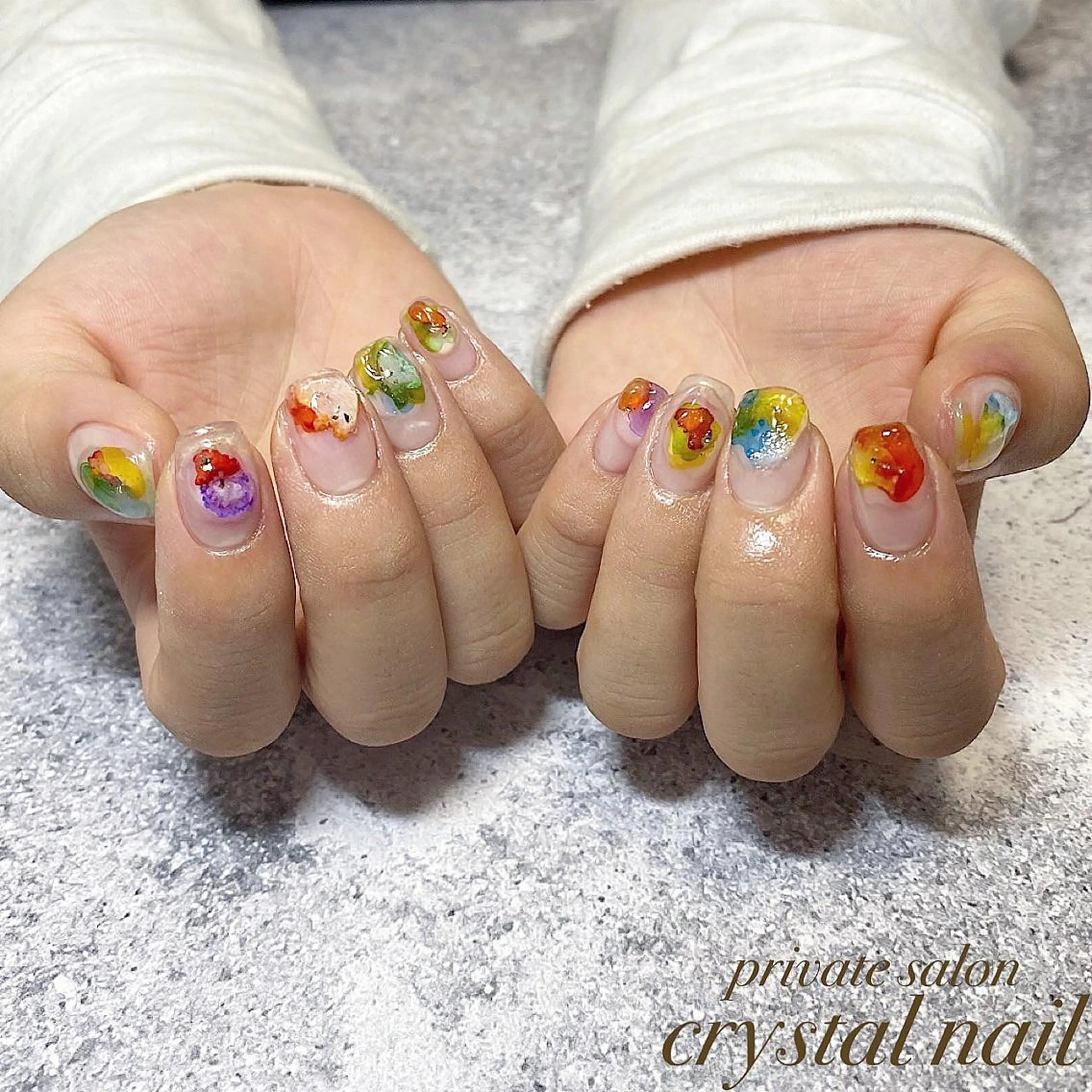 ネイル ハンドネイル Crystal Nailのネイルデザイン