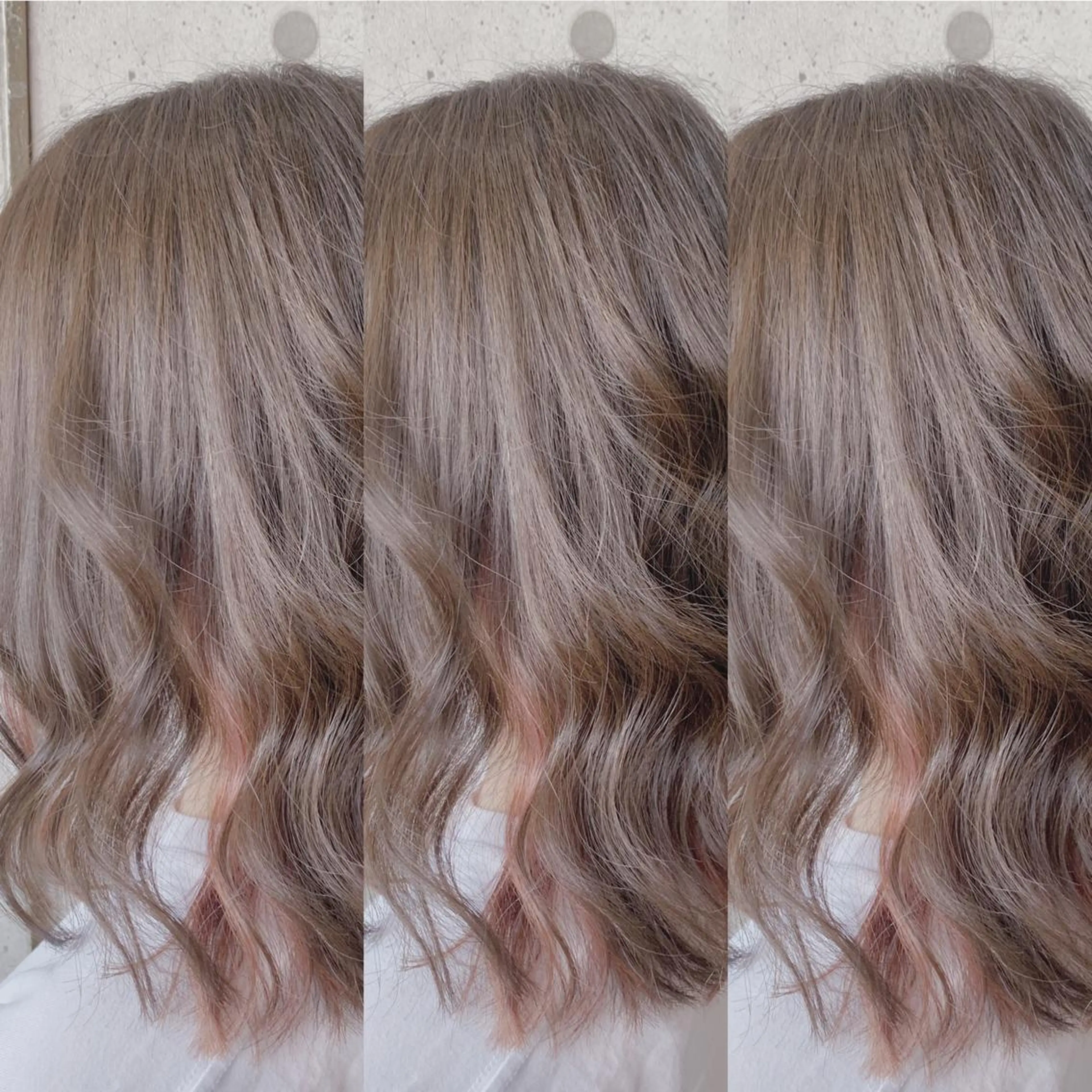 ミディアム カラー 福森 みずきのヘアスタイル