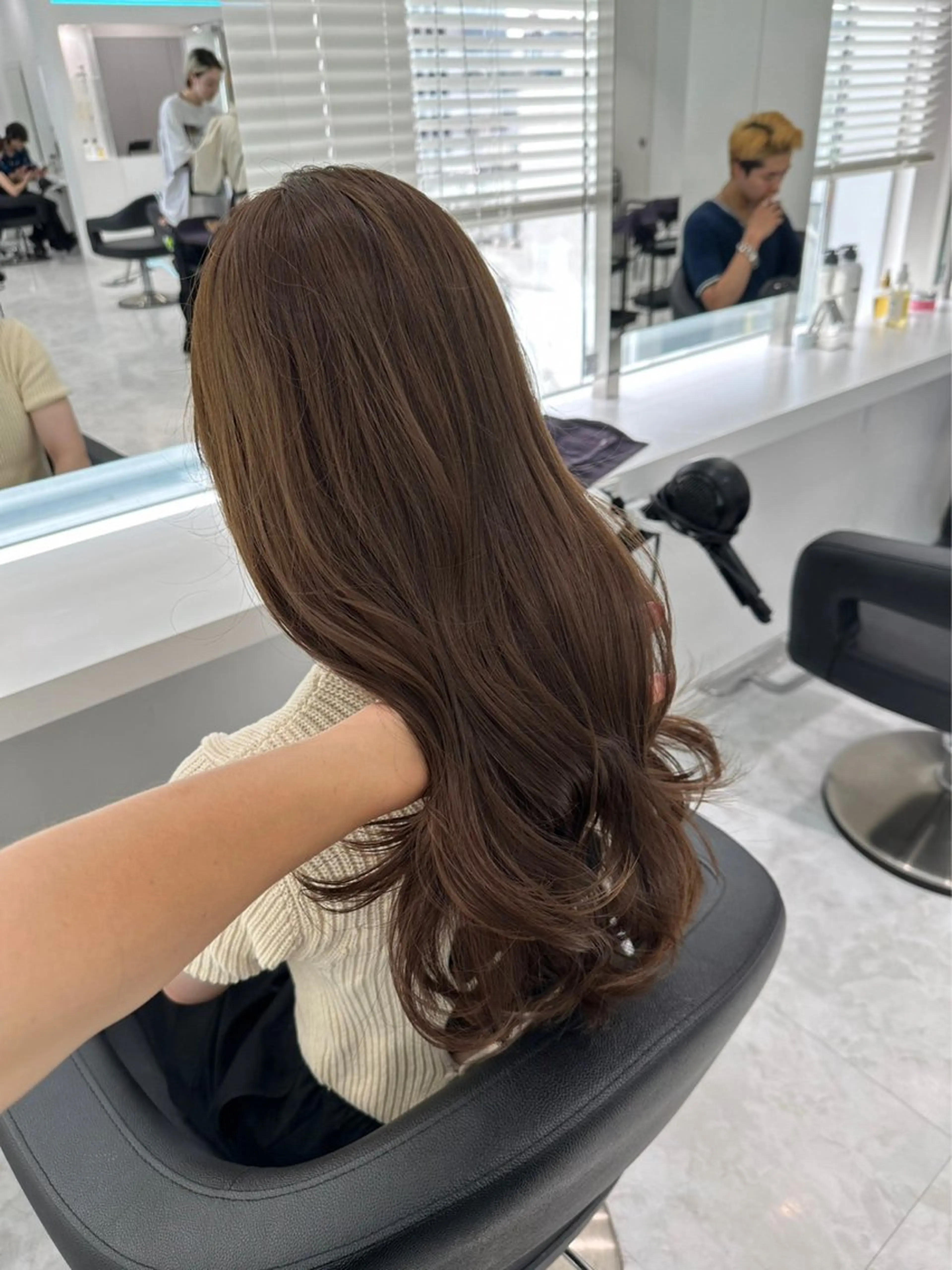 ロング ヘアカラー トリートメント 🤍透明感/韓国風/ レイヤー/優大🤍のヘアスタイル