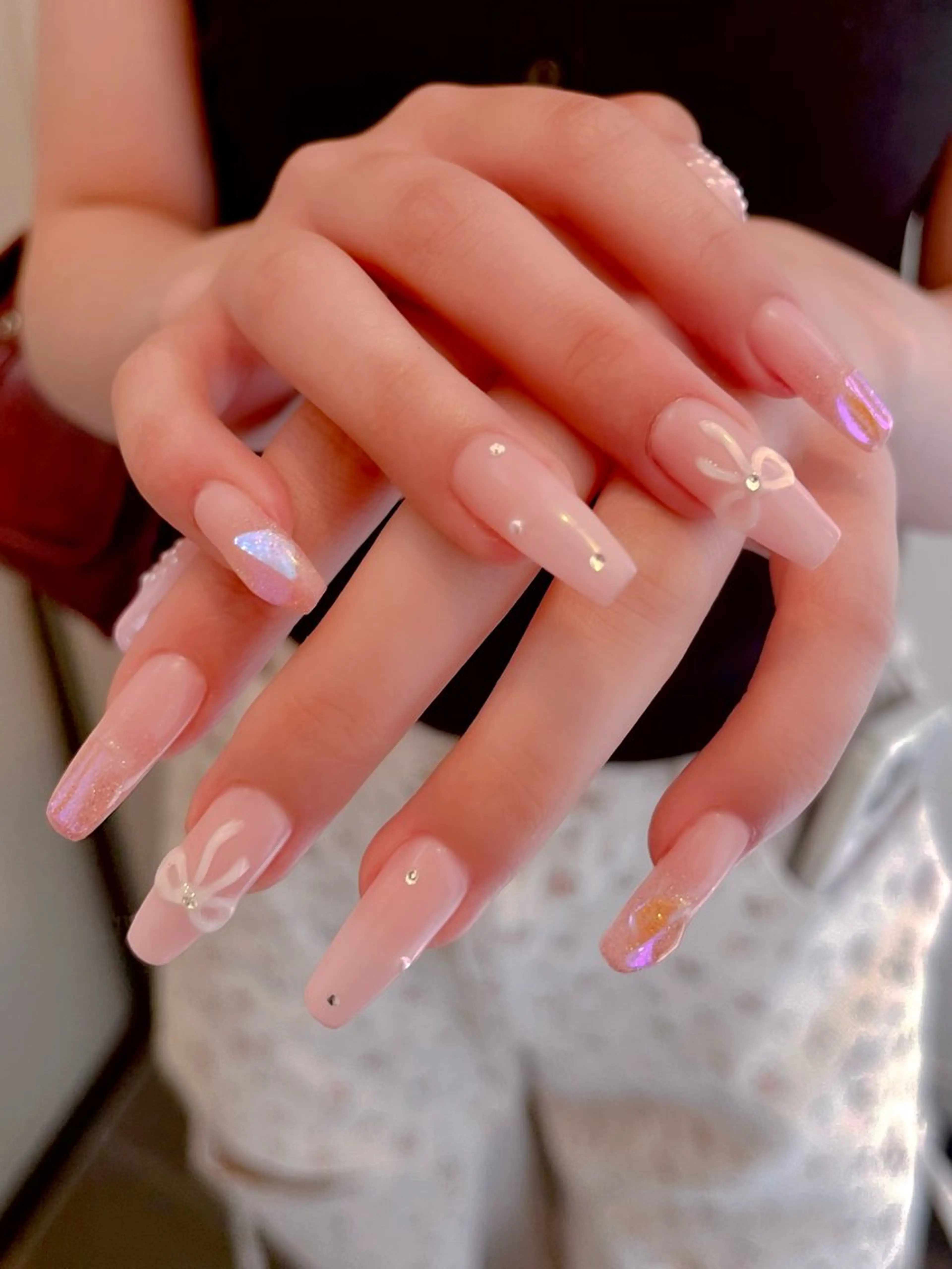 ネイル フットネイル キラキラネイル マグネットネイル ワンカラーネイル スカルプネイル nine.🦋 YUKOのネイルデザイン