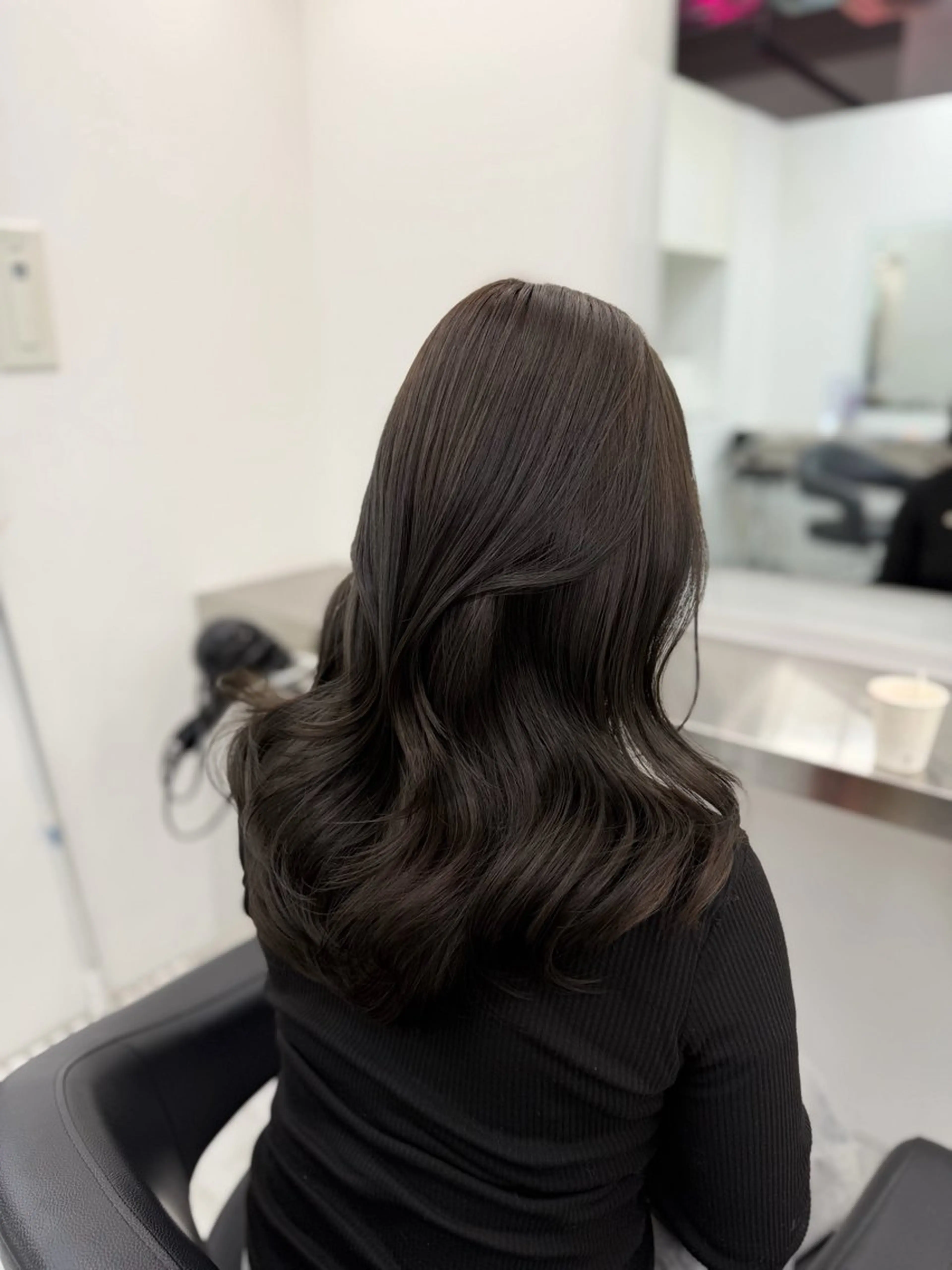 カラー ヘアカラー 透ける透明感カラー 🤍anju🎀のヘアスタイル