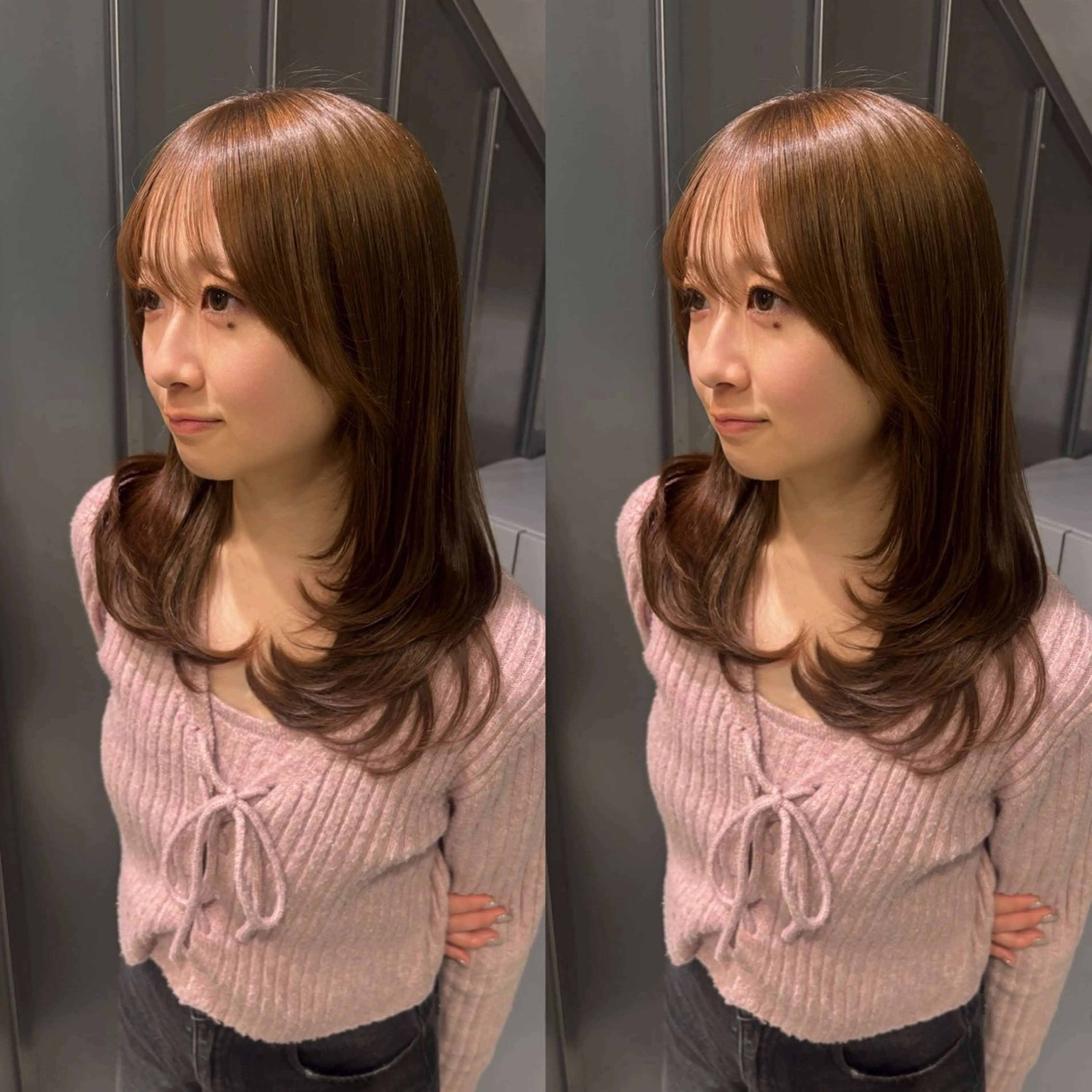 ヘアカラー 🐈‍⬛JUMI /透明感カラー/🩶のヘアスタイル