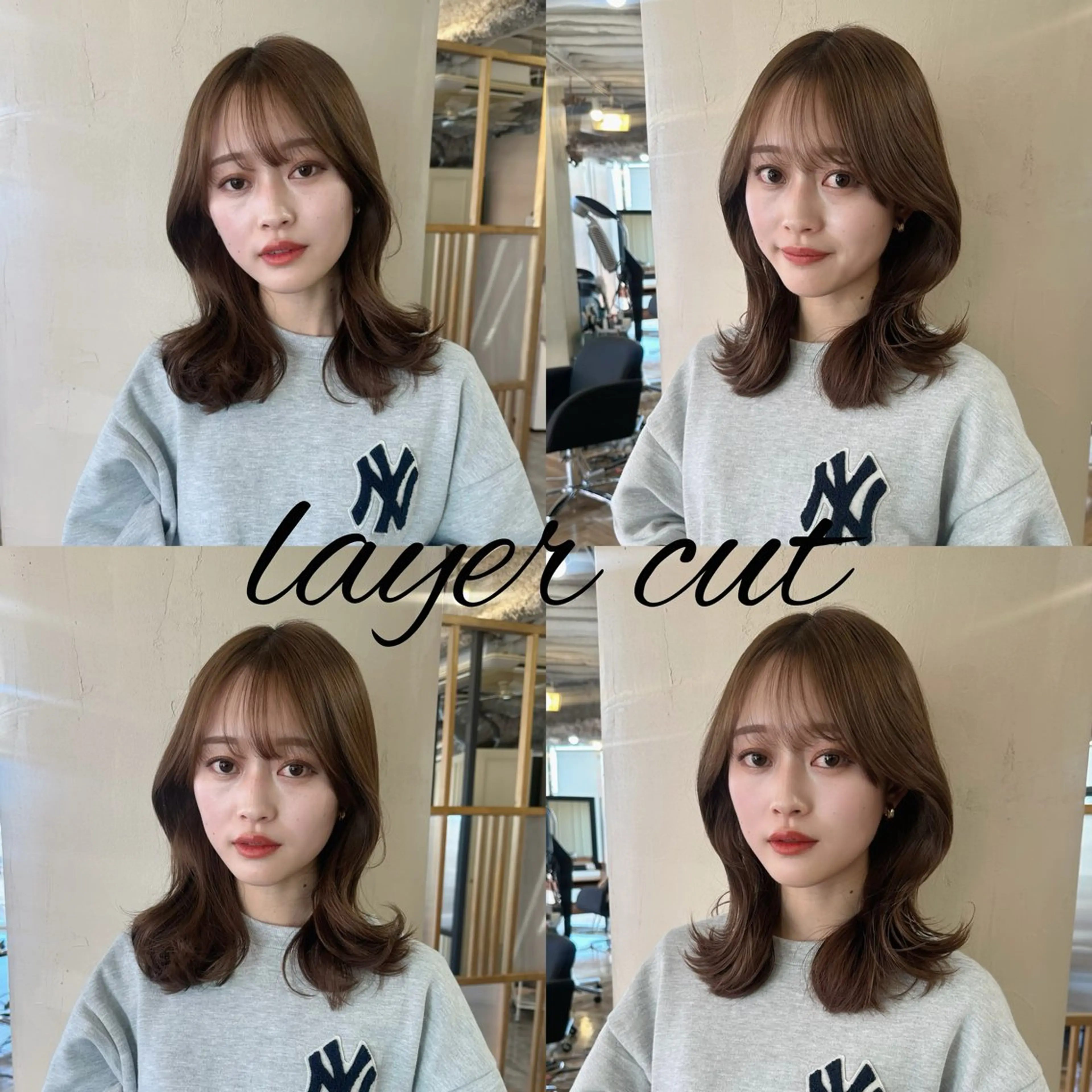 セミロング カラー パーマ 渋谷/メンズパーマ/ ミディアム/田代昂平のヘアスタイル