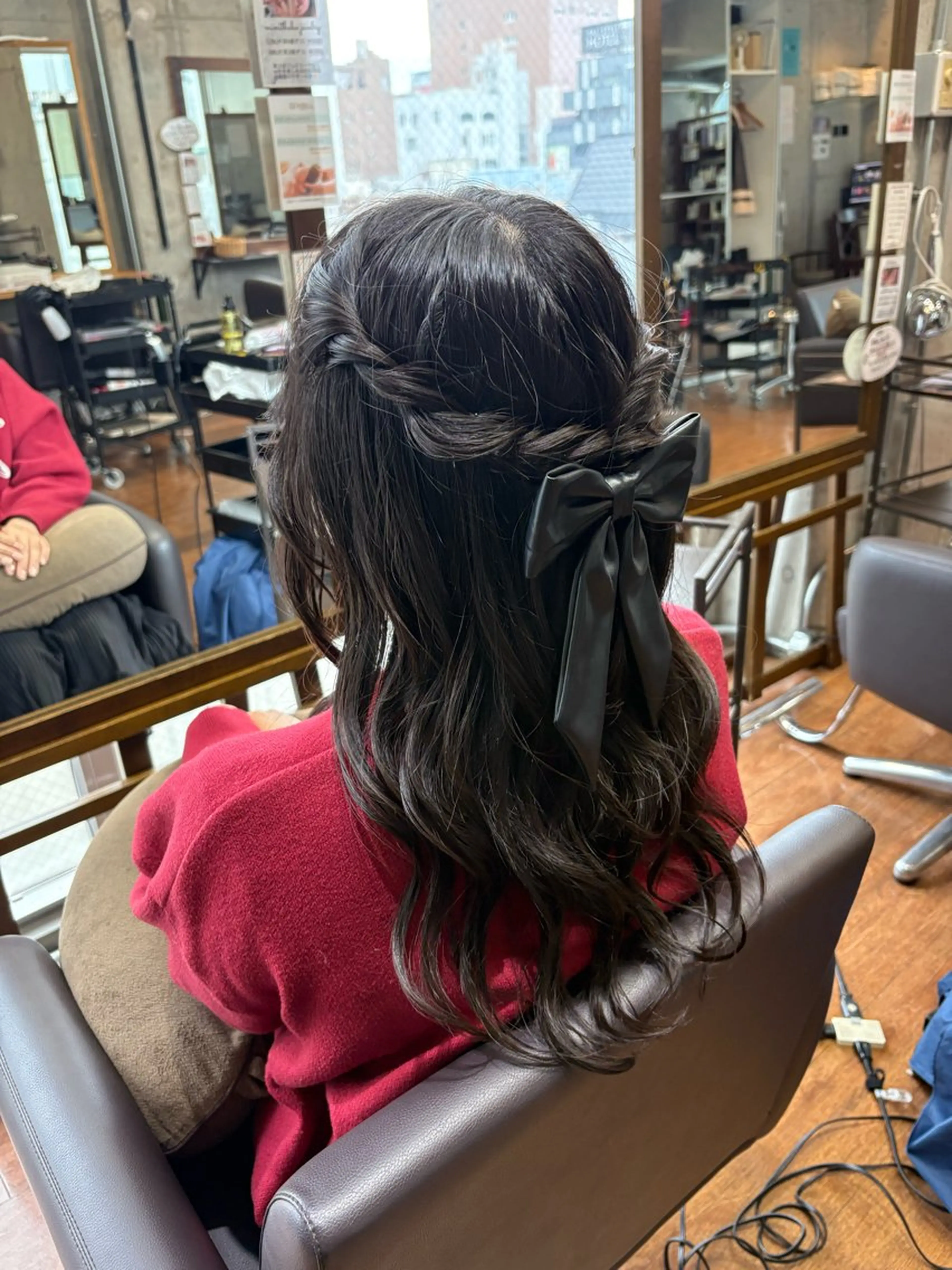 セミロング ヘアアレンジ ヘアセット ドアベルヘアリビング所属・加藤志保 🎗️🫧モデル募集のヘアスタイル