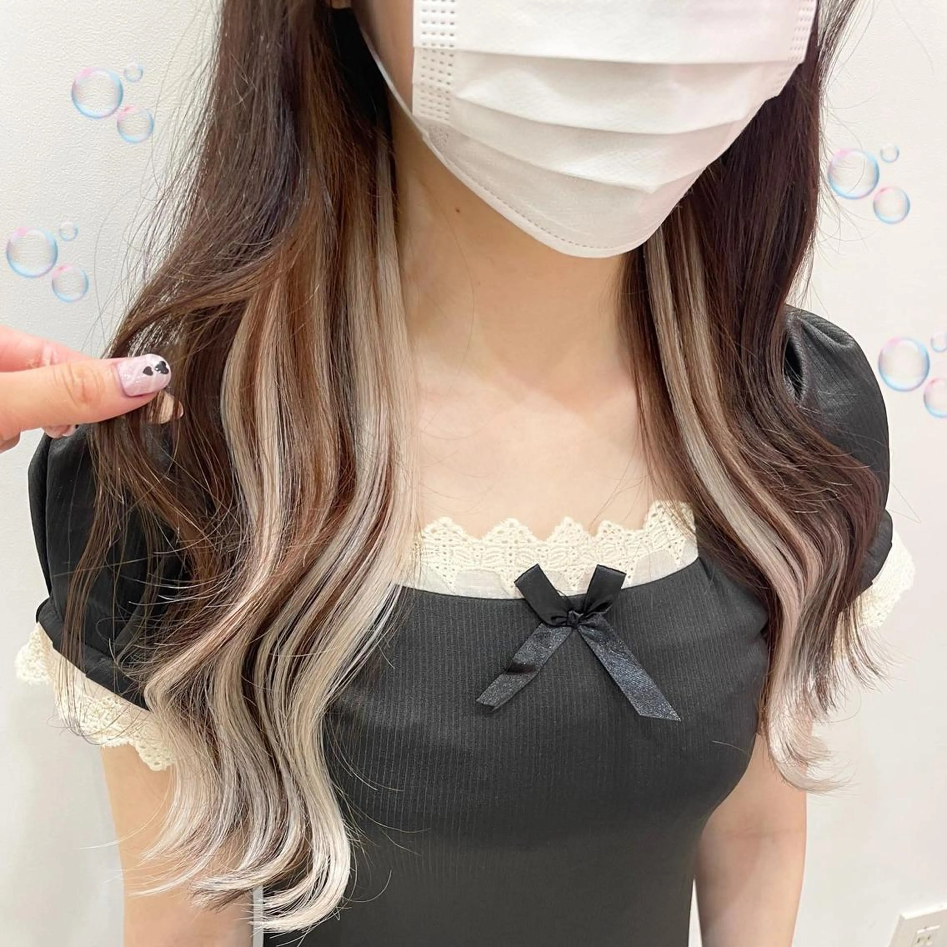 🤍🍒1番おすすめの量🐾１０本コース、シールエクステ、前髪ｶｯﾄ、ワンカール付き🍒🤍の写真