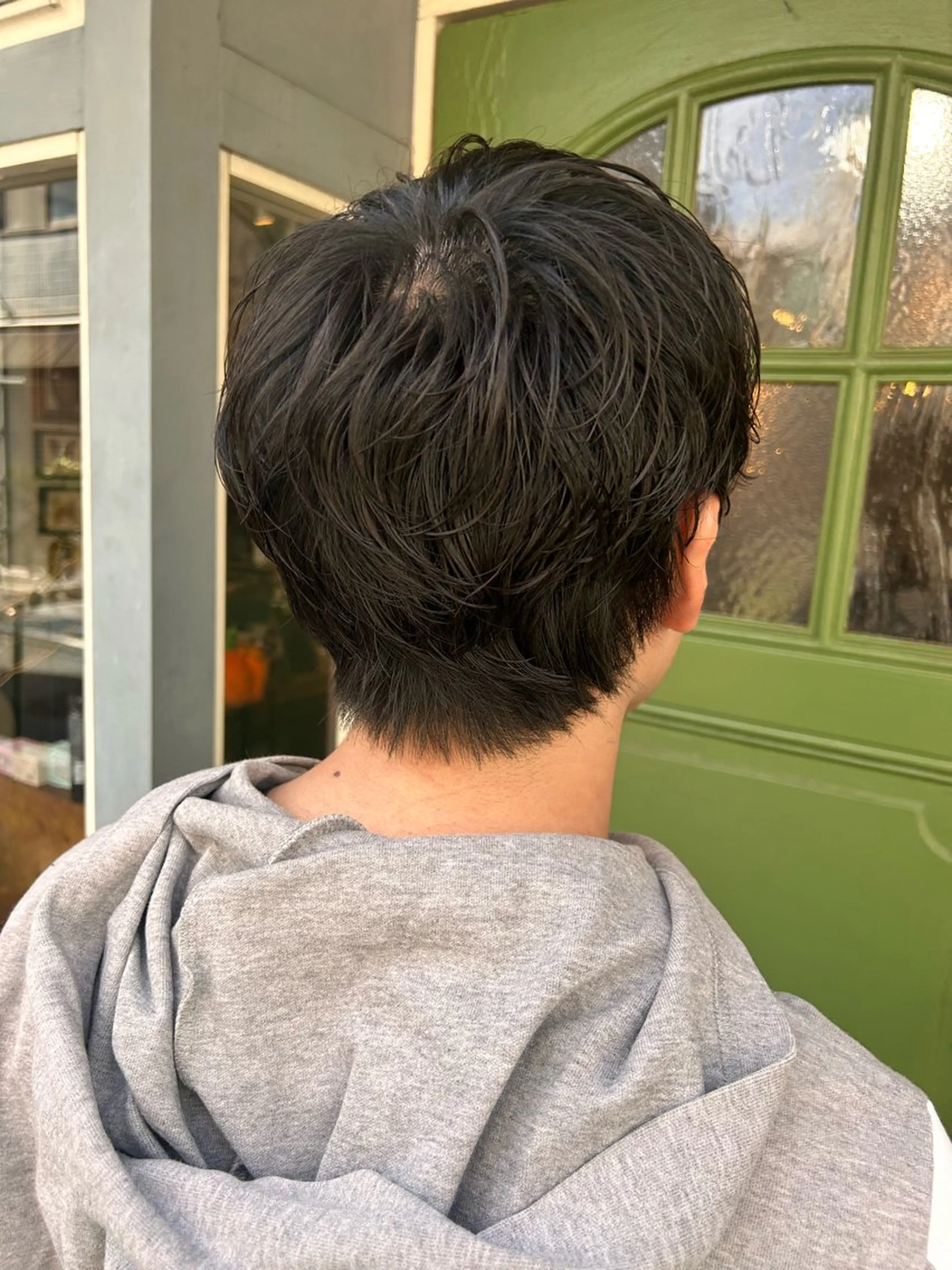 ショート パーマ メンズ メンズパーマ カット パーマ 清水千優/パーマ/透 明感カラー/メンズのヘアスタイル