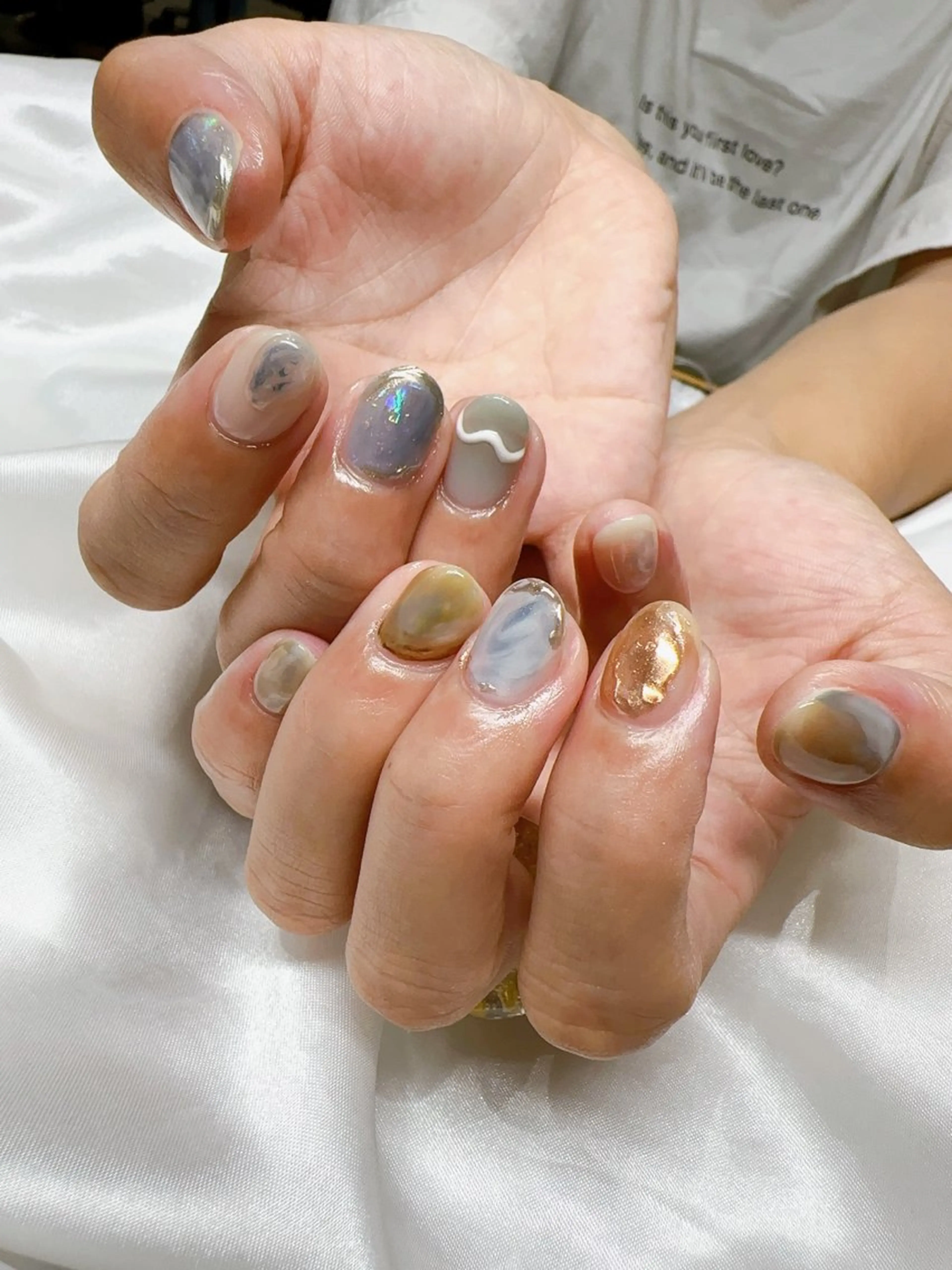 ネイル ハンドネイル 水戸 彩夏のネイルデザイン