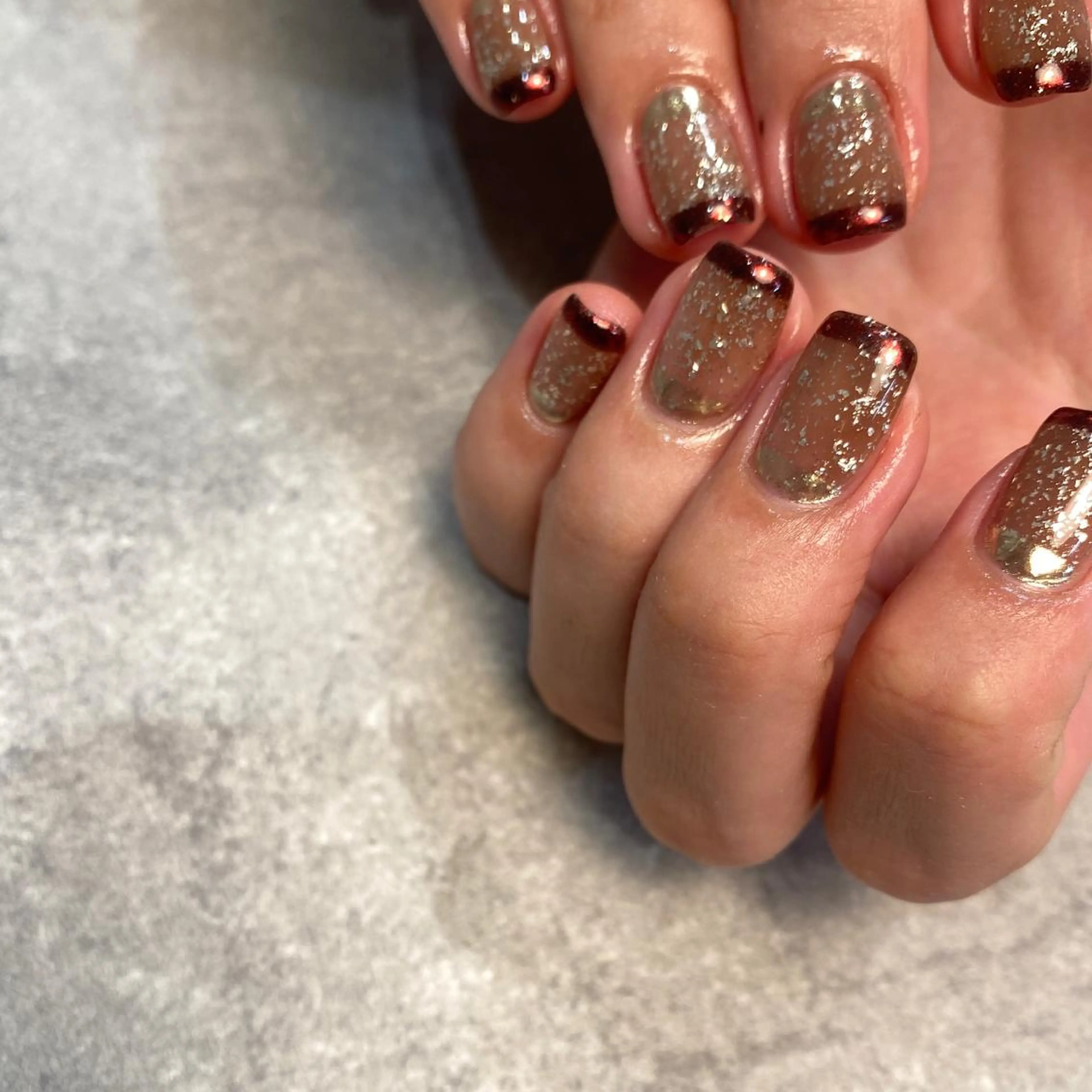 ネイル ハンドネイル NINEnami ニュアンスネイルのネイルデザイン