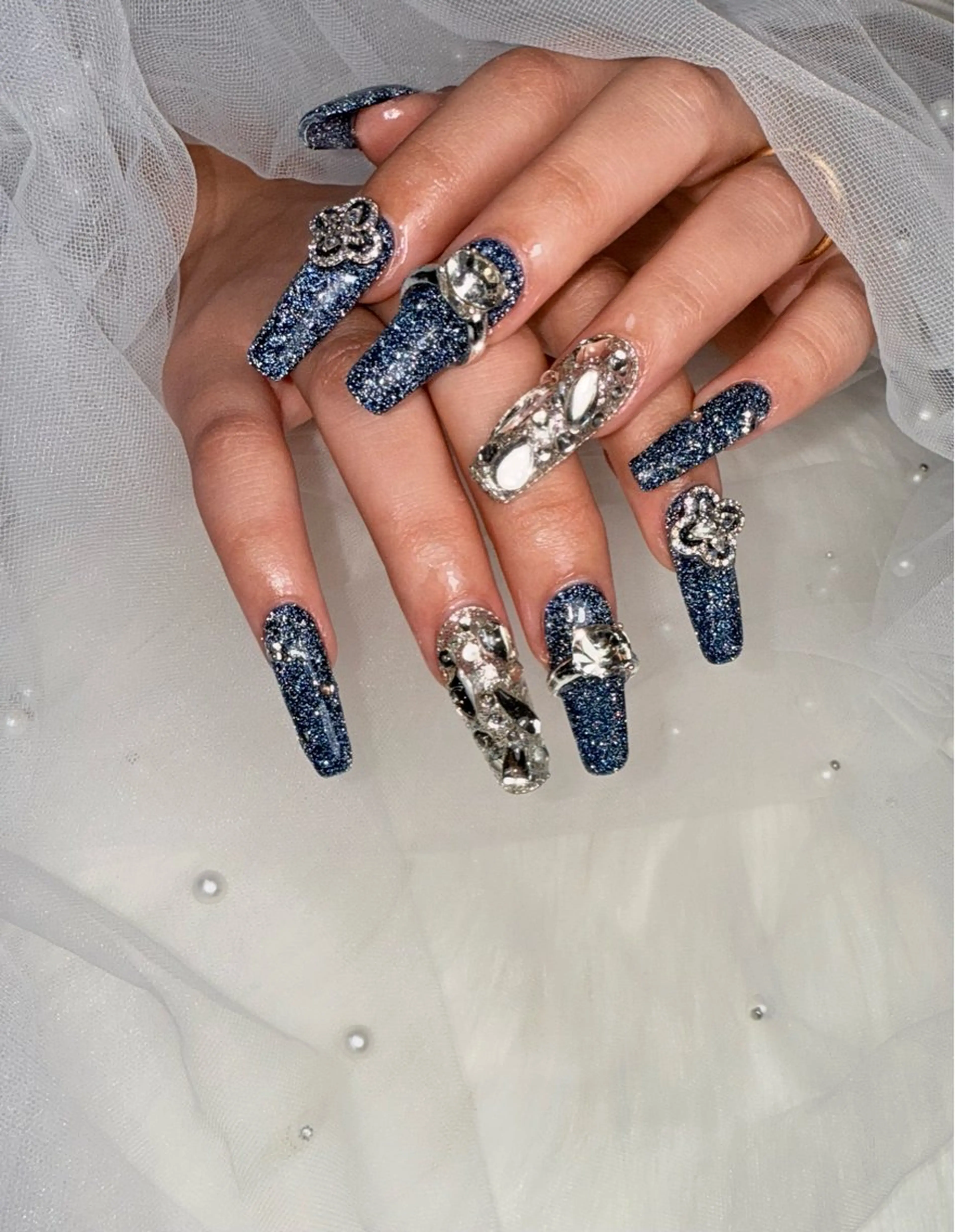 セミロング 韓国風ヘア ハンドネイル 🌹Belle Nail🌹のネイルデザイン