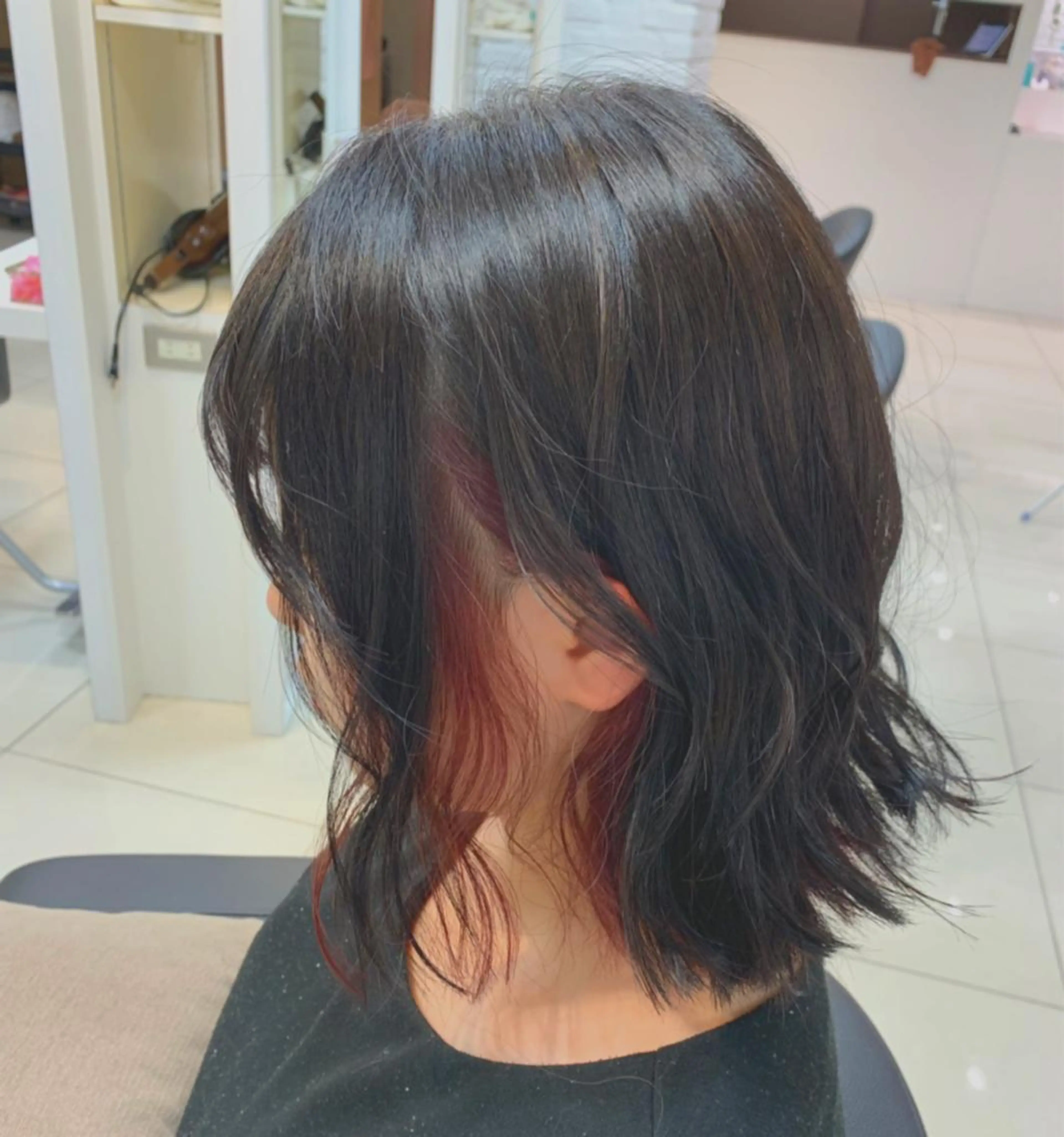 ショート カラー ヘアアレンジ 黒髪 ブリーチ ピンクカラー メンズヘア専門🦊 RYOKAのヘアスタイル