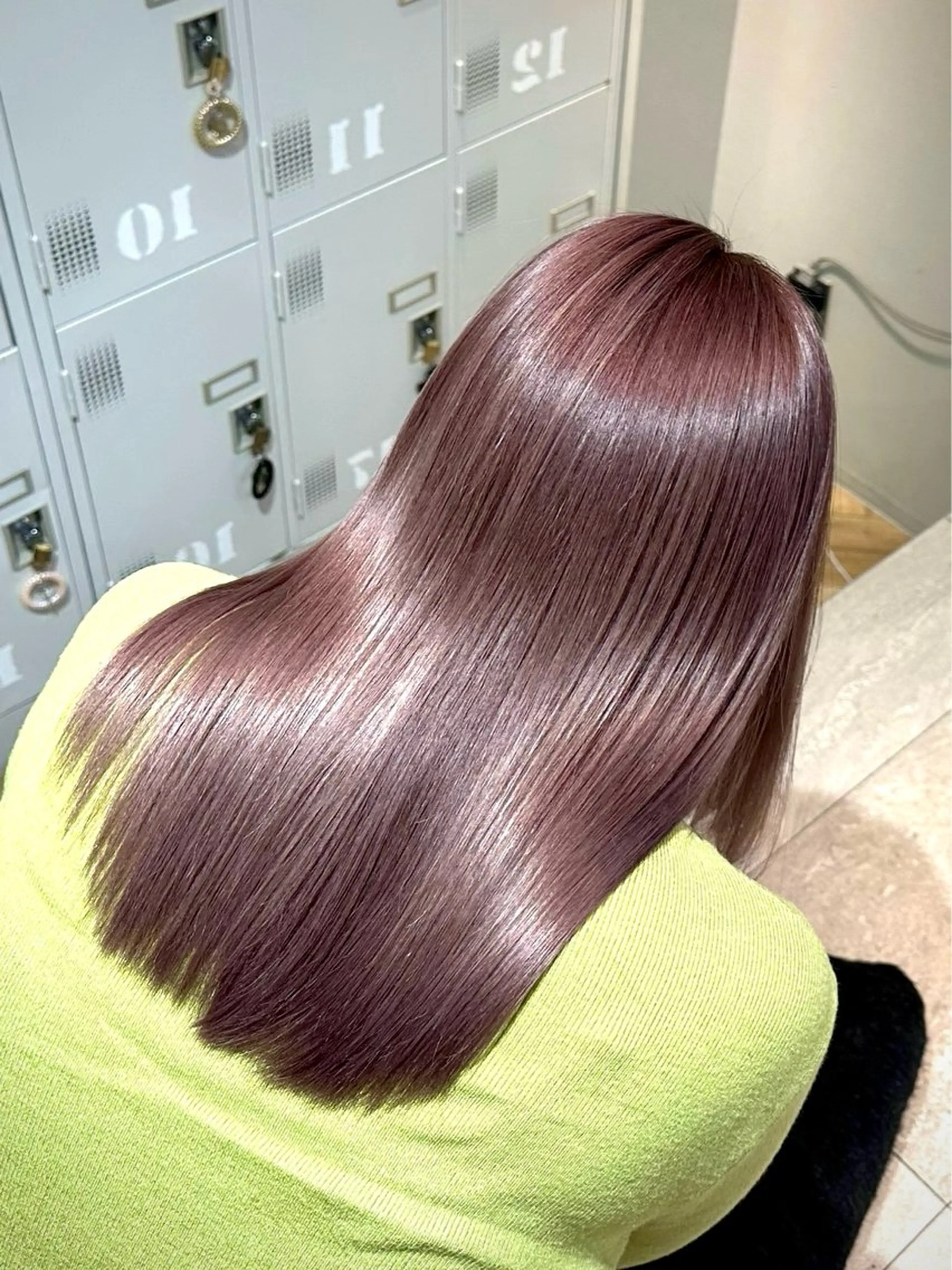 セミロング カラー 髪質改善 トリートメント 髪質改善特化サロン ICONIQ天神店のヘアスタイル