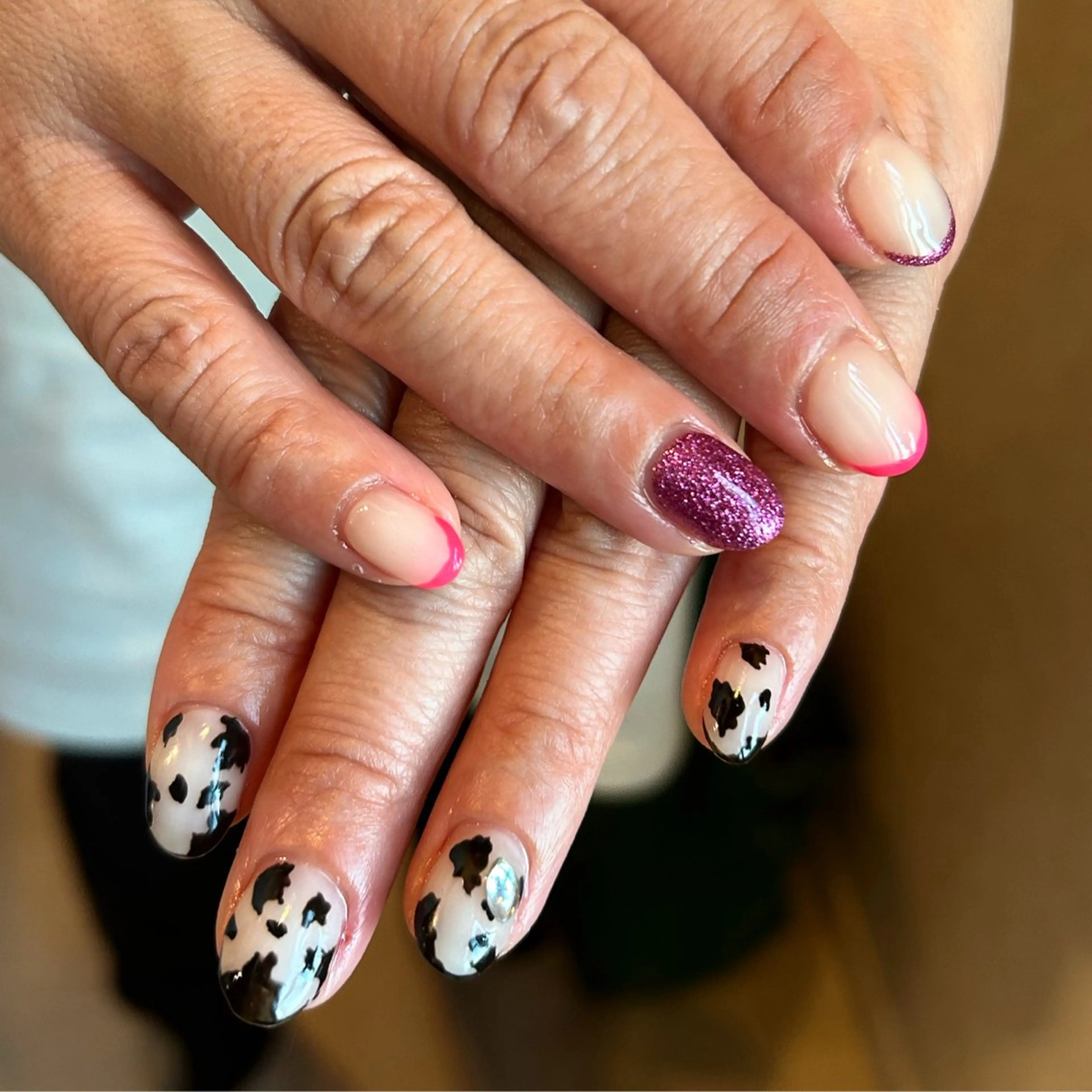 ネイル フレンチネイル ピンク 大山 なつみのネイルデザイン