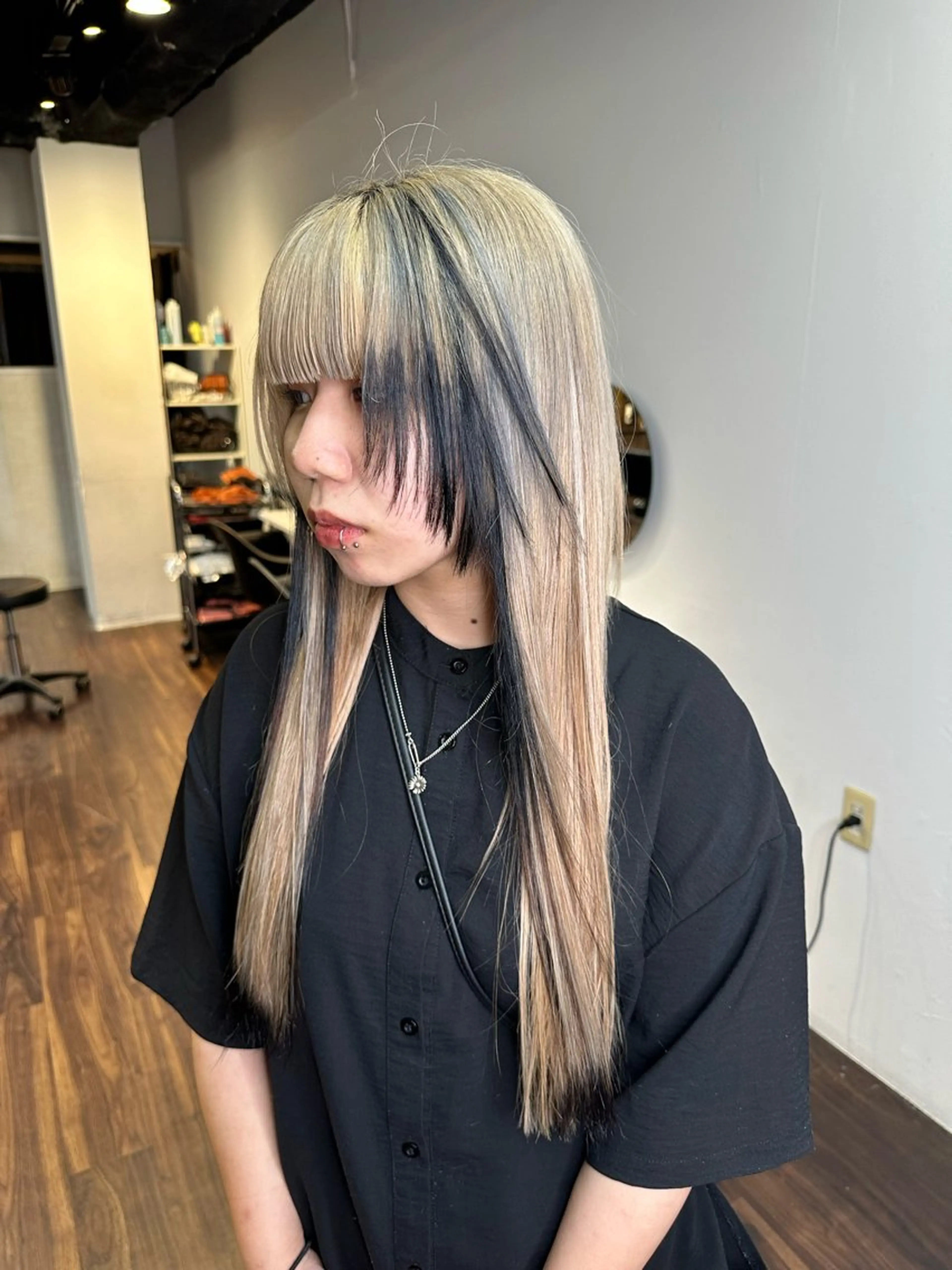 ロング カラー カット ヘアカラー トリートメント ワンホンヘア ケラチン/Kaitoのヘアスタイル