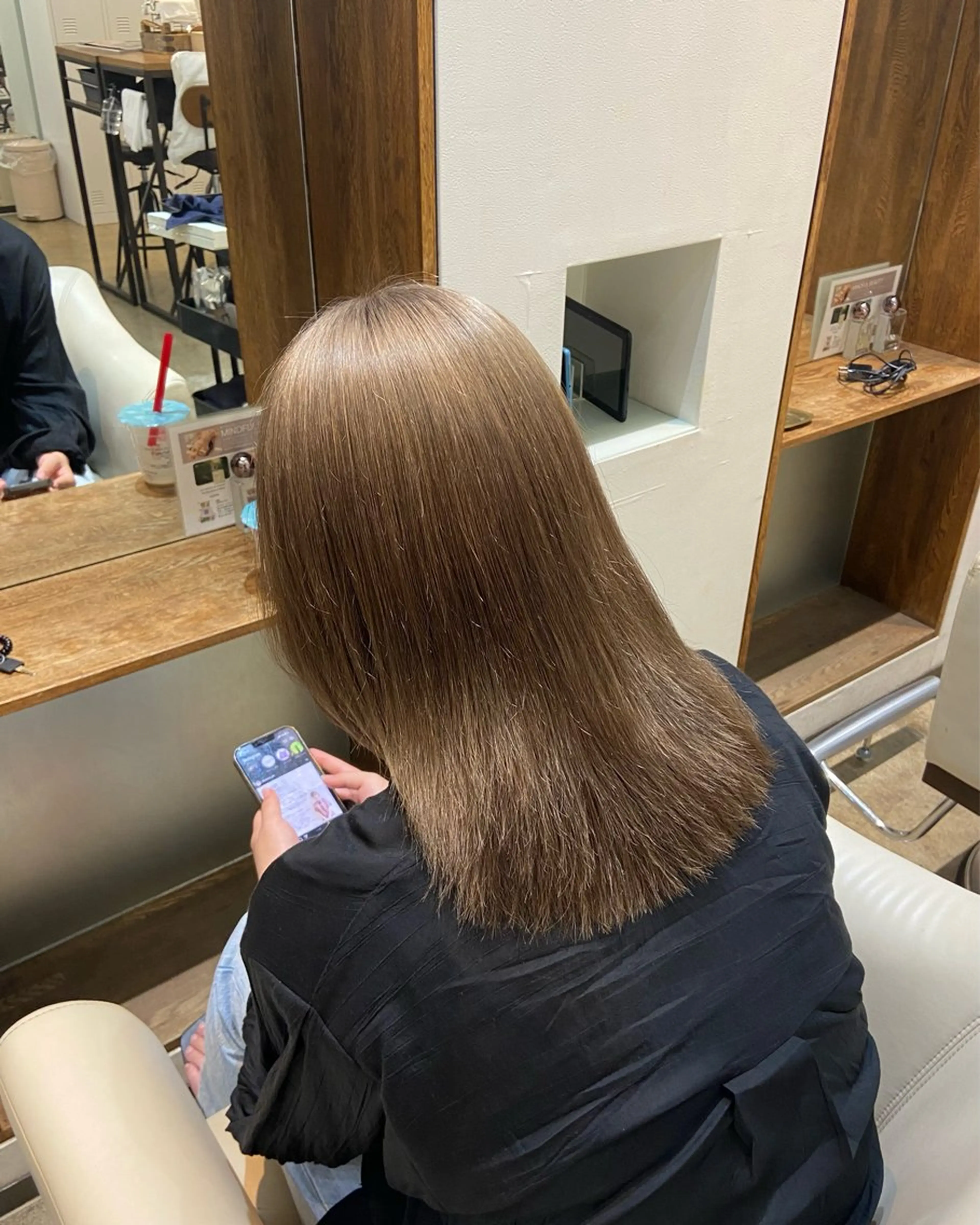 カラー ベージュカラー ミルクティーベージュ mao 🩰のヘアスタイル