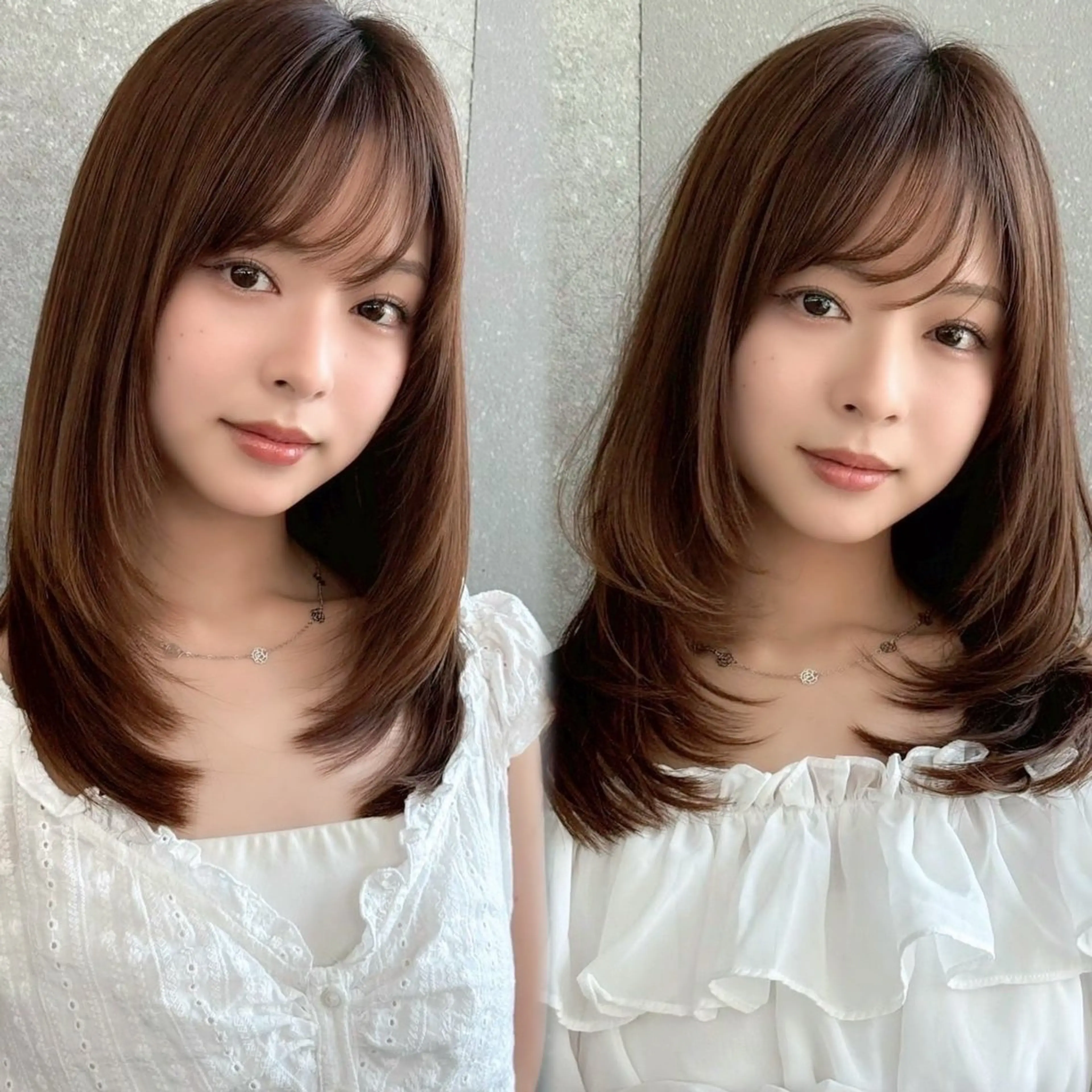 ロング レイヤーカット カット 髪質改善/顔周り/ レイヤー/銀座/サラのヘアスタイル