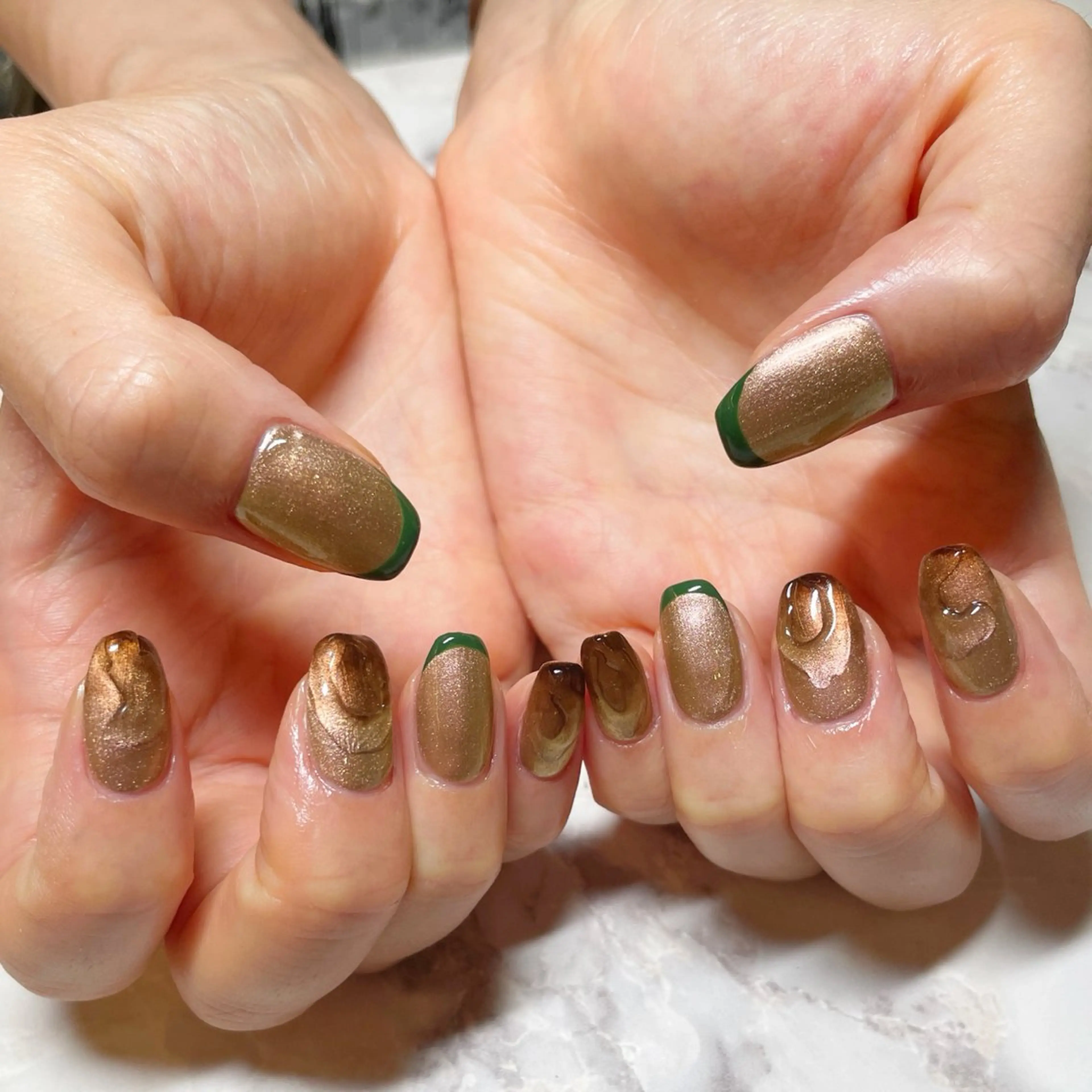 ショート ハンドネイル watanabe miyuuのネイルデザイン