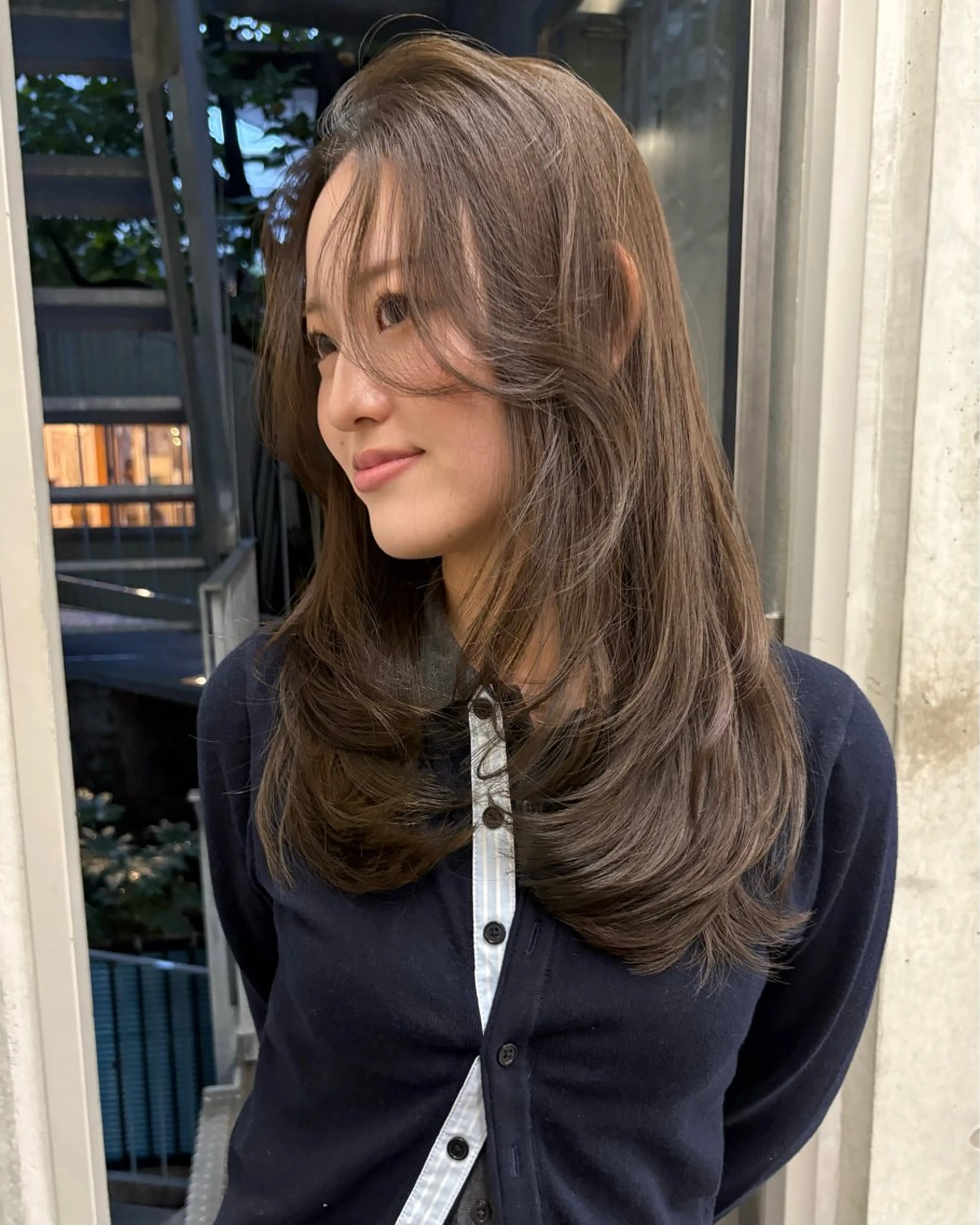 ロング カラー カット ヘアカラー トリートメント レイヤー/柔色 カラー/SAkiのヘアスタイル