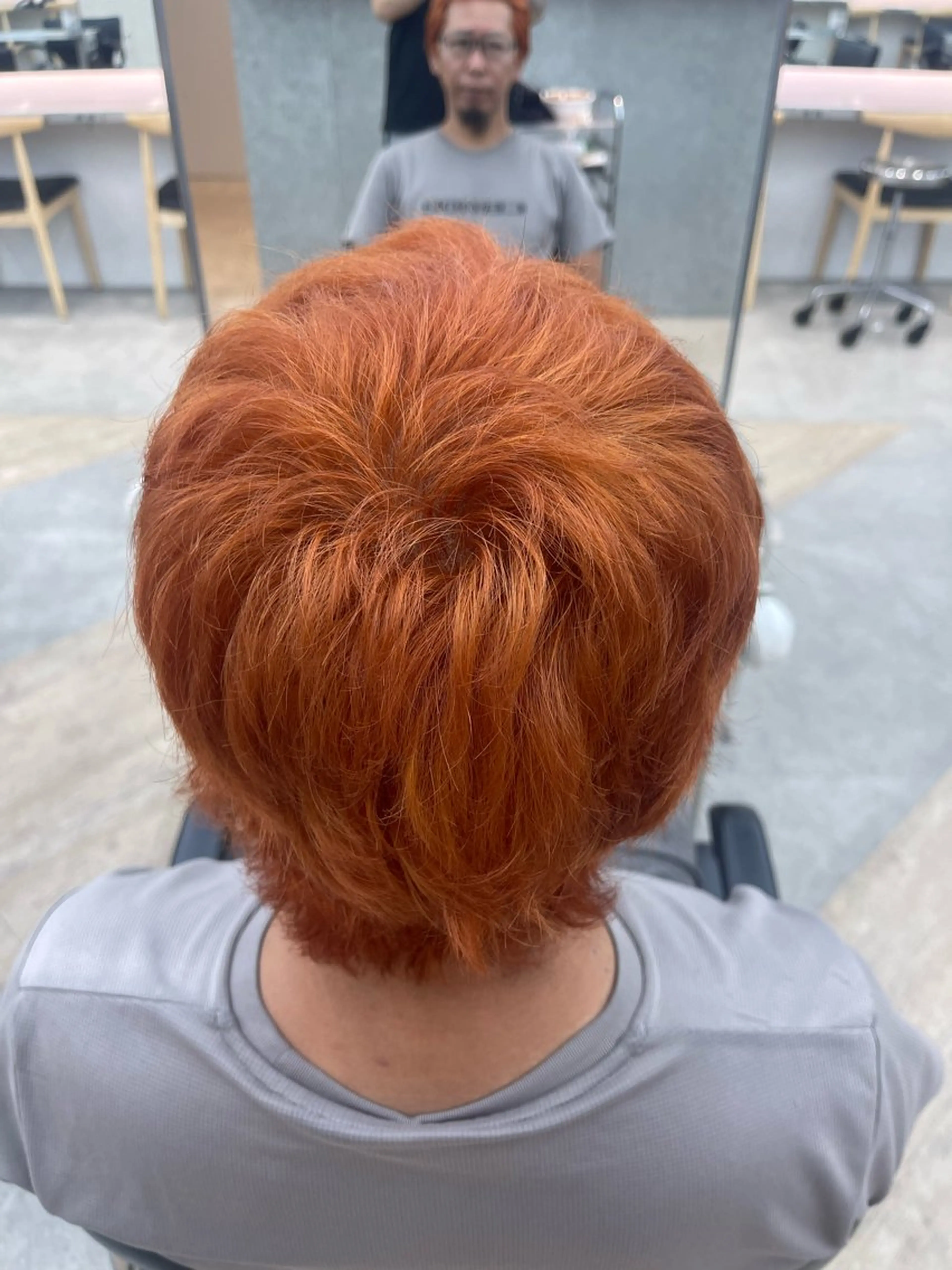 ショート カラー メンズ カット ヘアカラー 👑メンズパーマ屋 👑/栄/馬場斗生のヘアスタイル