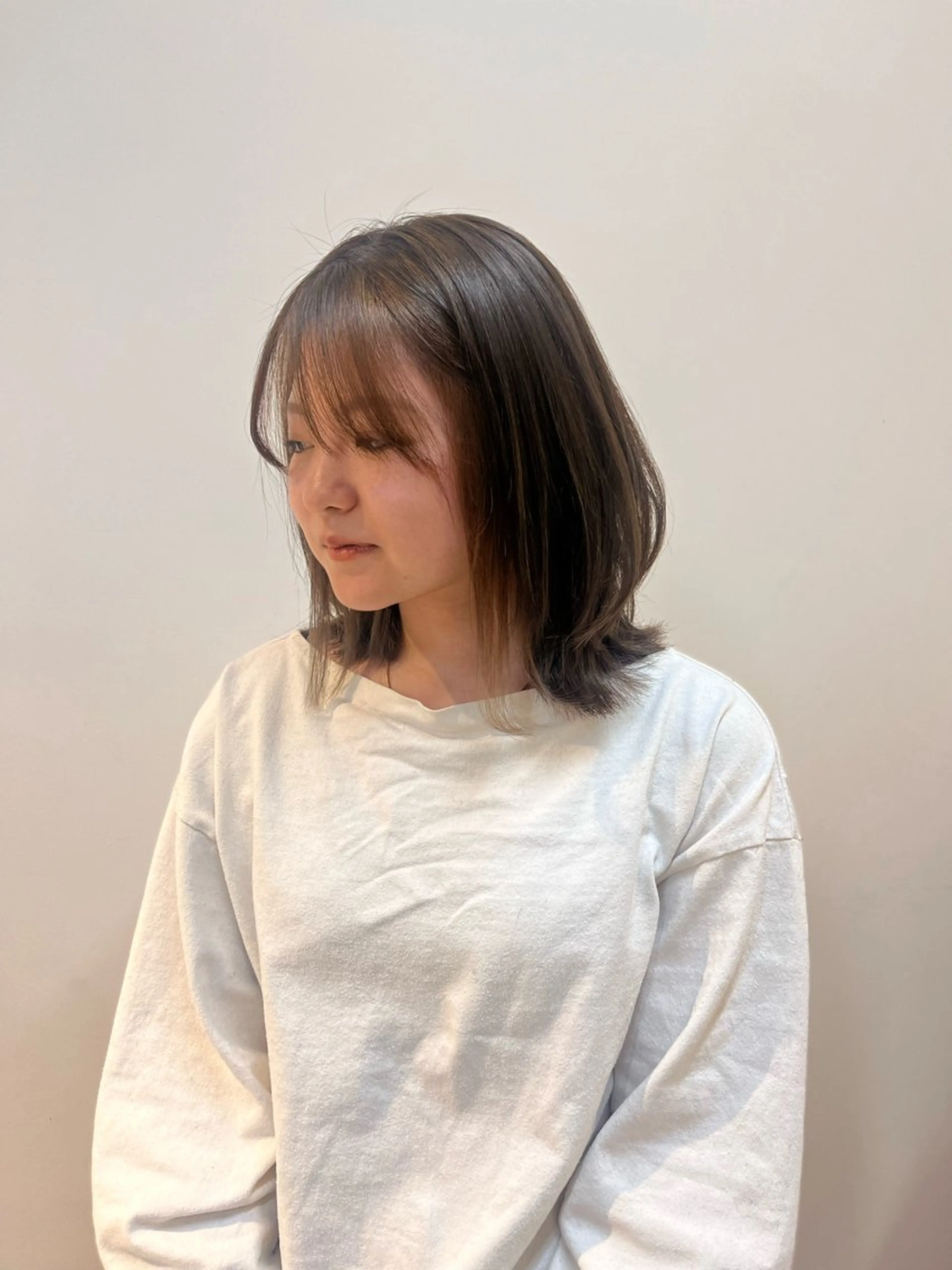 ミディアム カラー 韓国系/ダブルカラー /トグチリンカのヘアスタイル